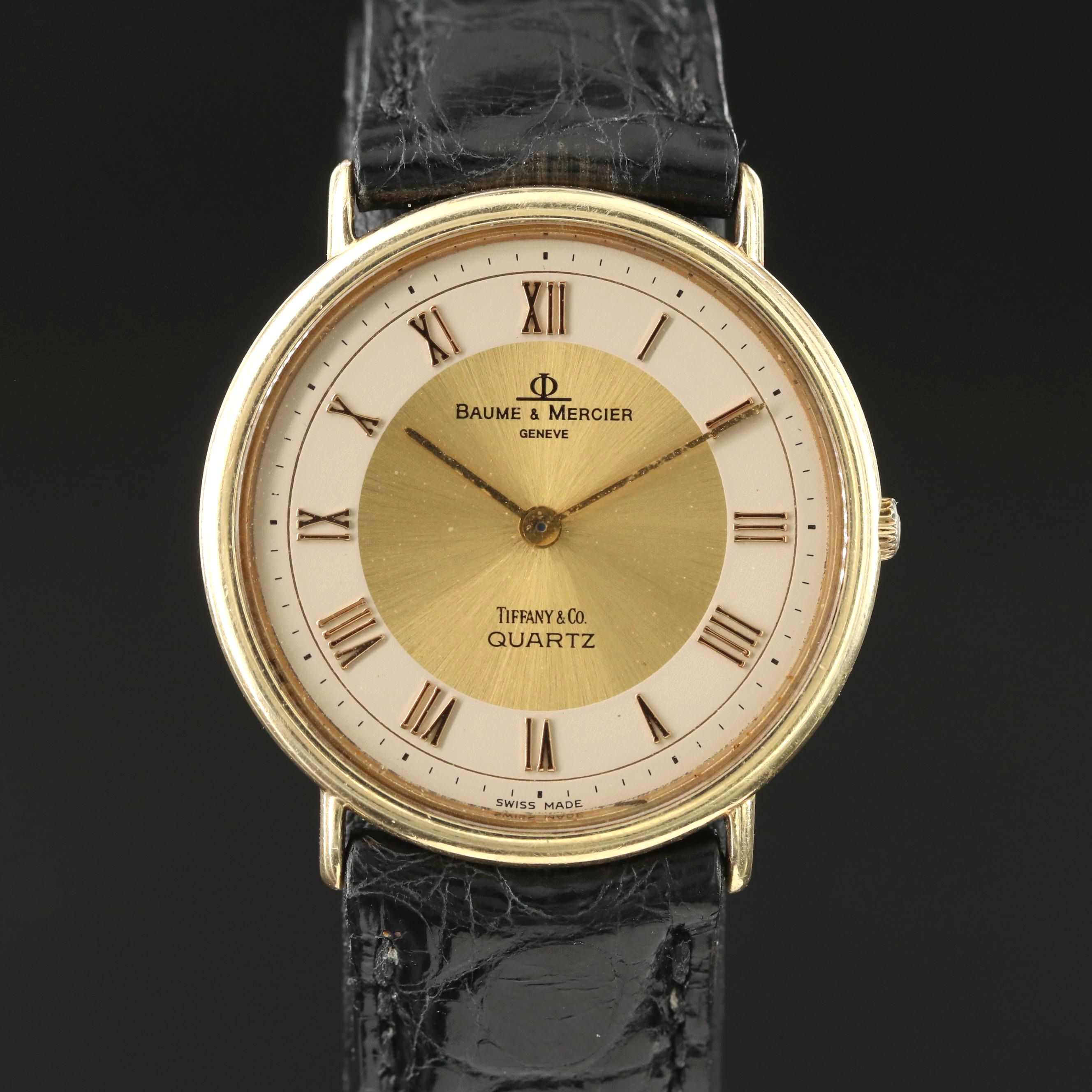 14K Baume & Mercier Tiffany & Co. Quartz Watch