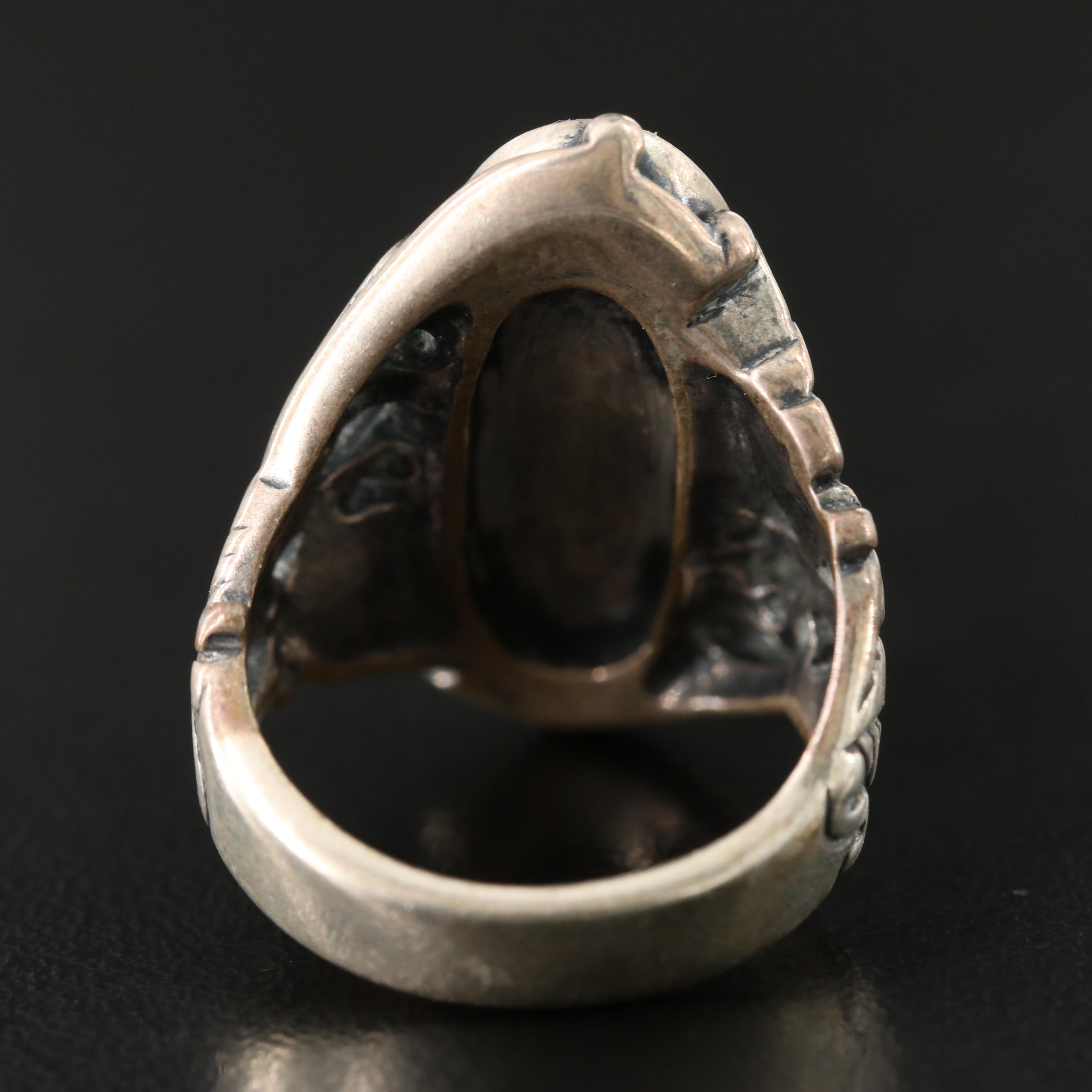 Relios Sterling Rhodochrosite Ring
