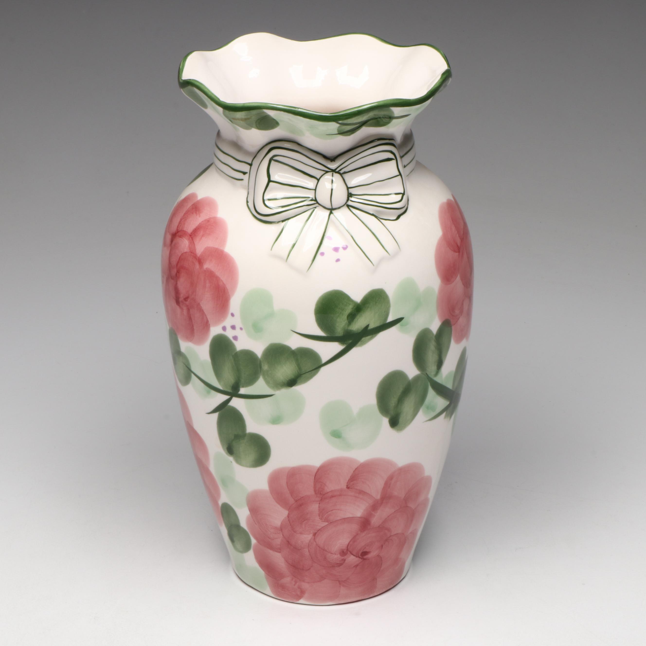 Thomas Kinkade Resin "50 States Flower Bouquet" with Porcelain Vase, 2005