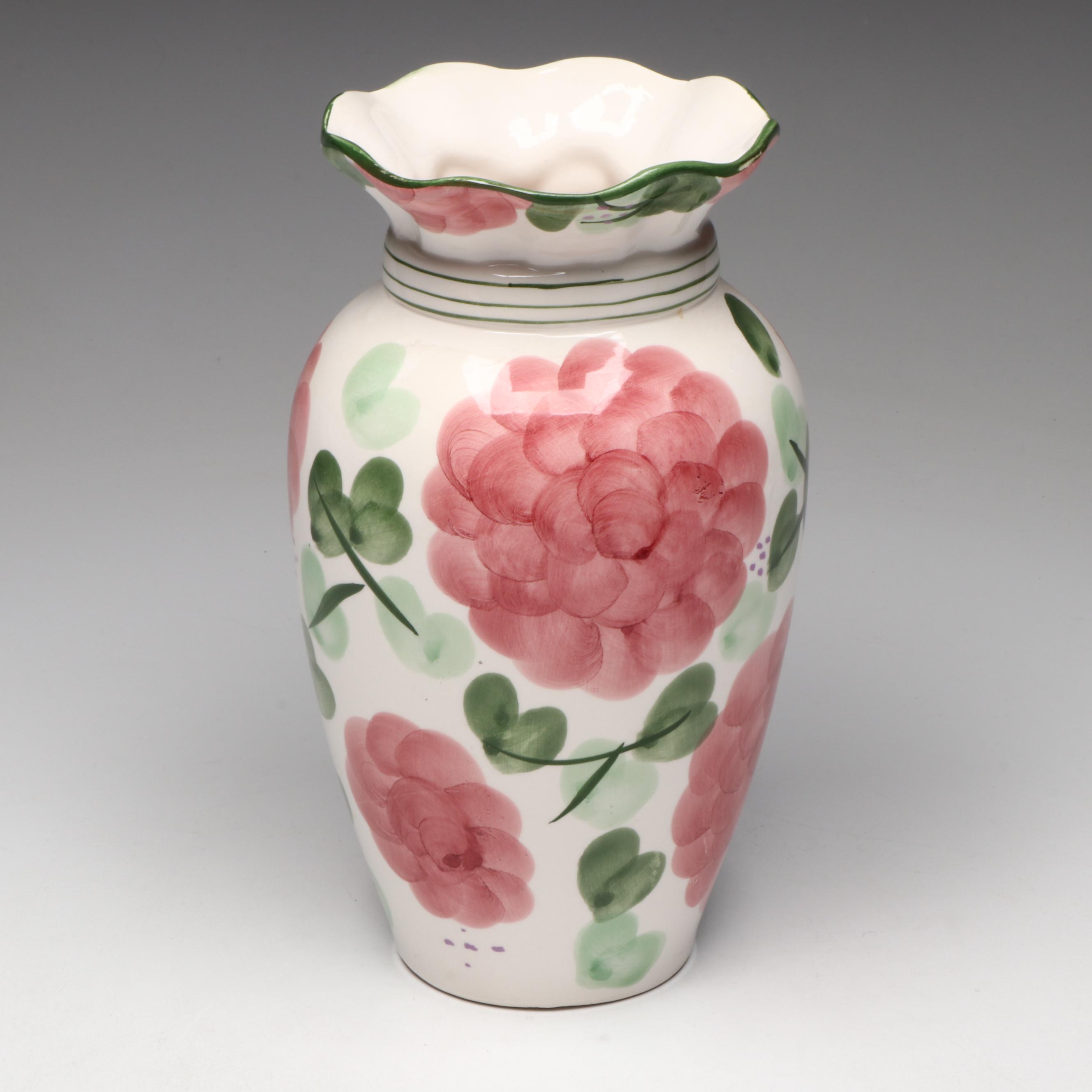 Thomas Kinkade Resin "50 States Flower Bouquet" with Porcelain Vase, 2005