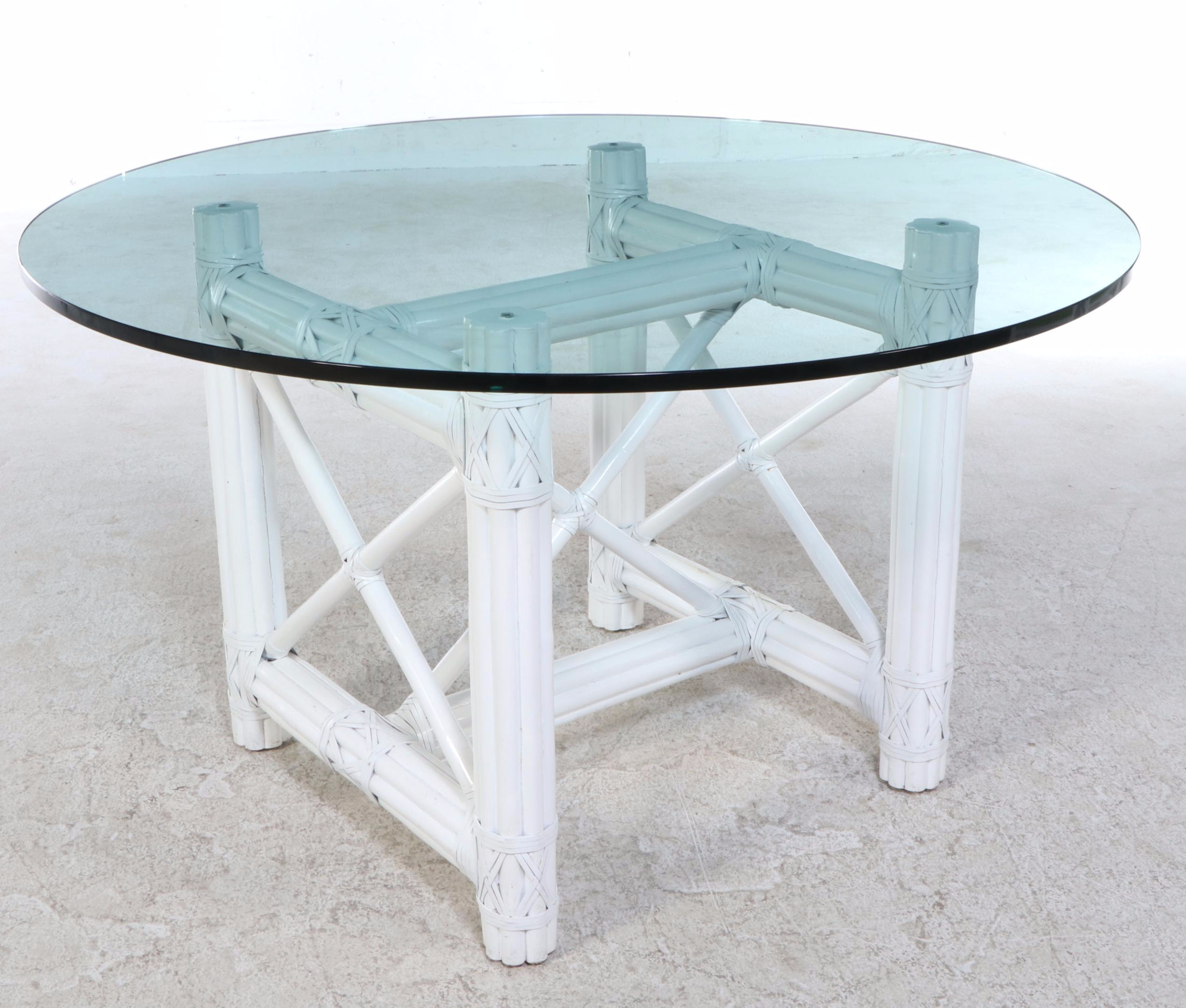 David Francis Chinese Chippendale Style Aluminun Patio Dining Set