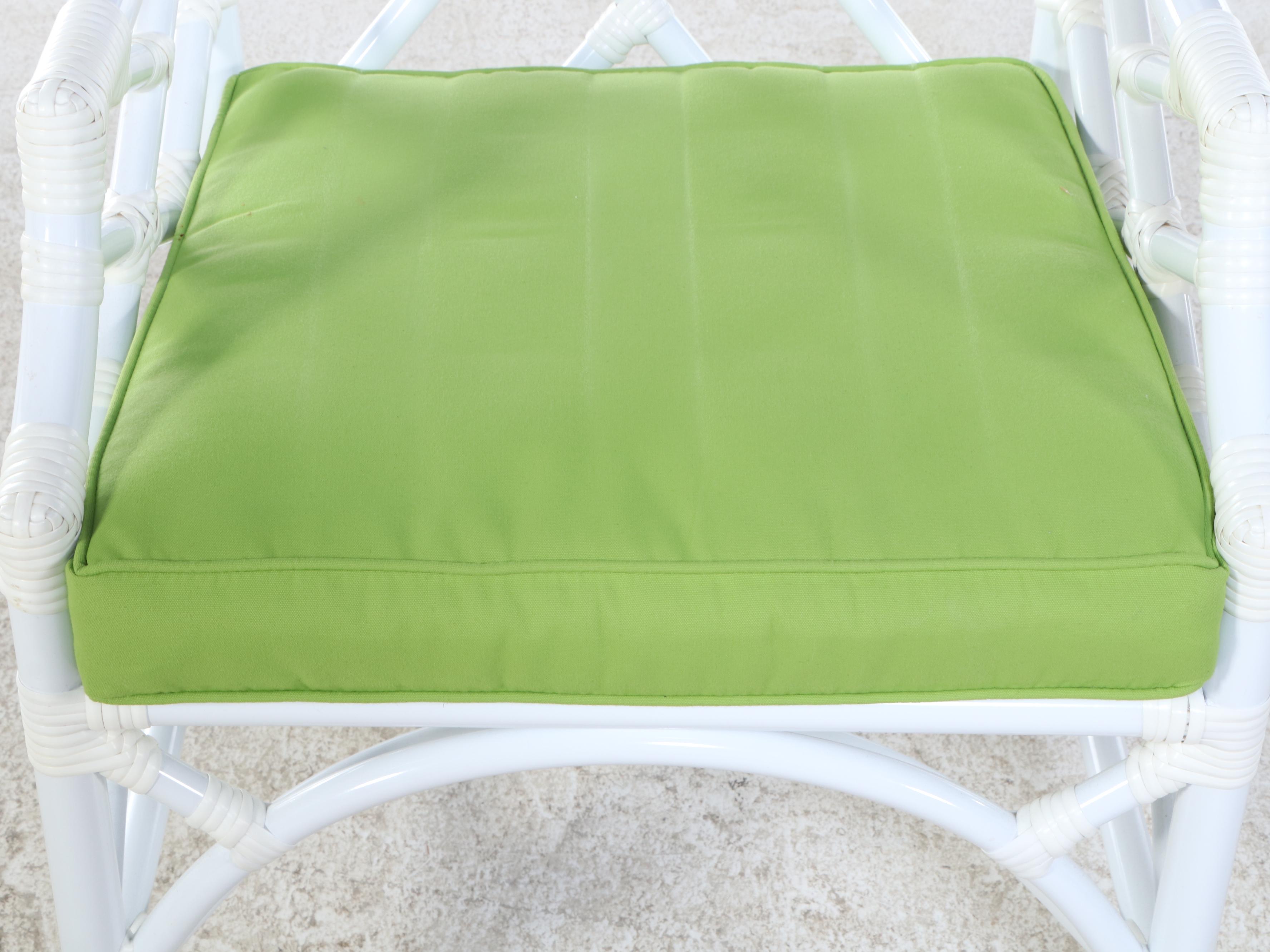 David Francis Chinese Chippendale Style Aluminun Patio Dining Set