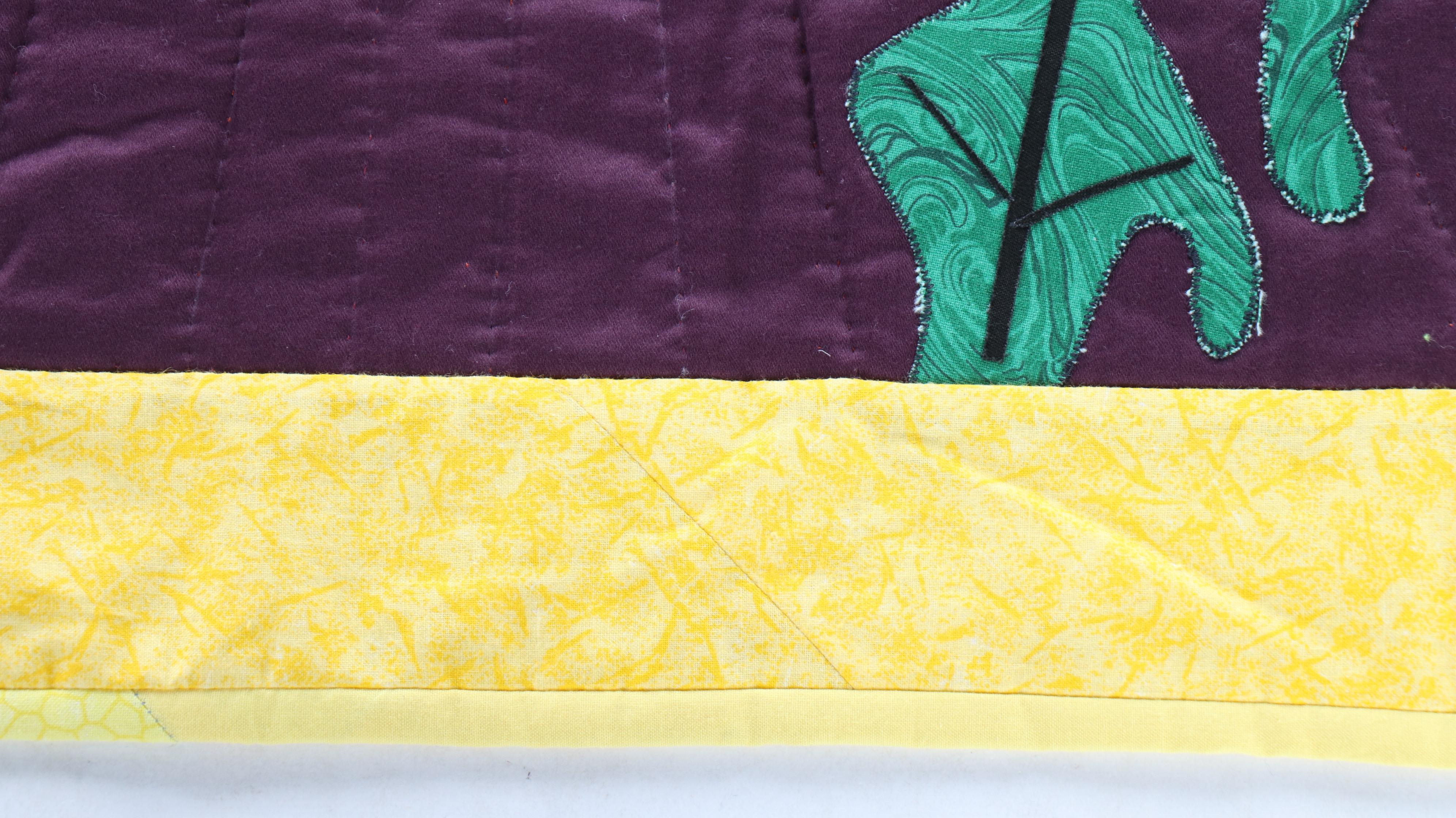 Cacilda Meier Handmade Artisan Hanging Quilt "Hi, Mom!," 2018