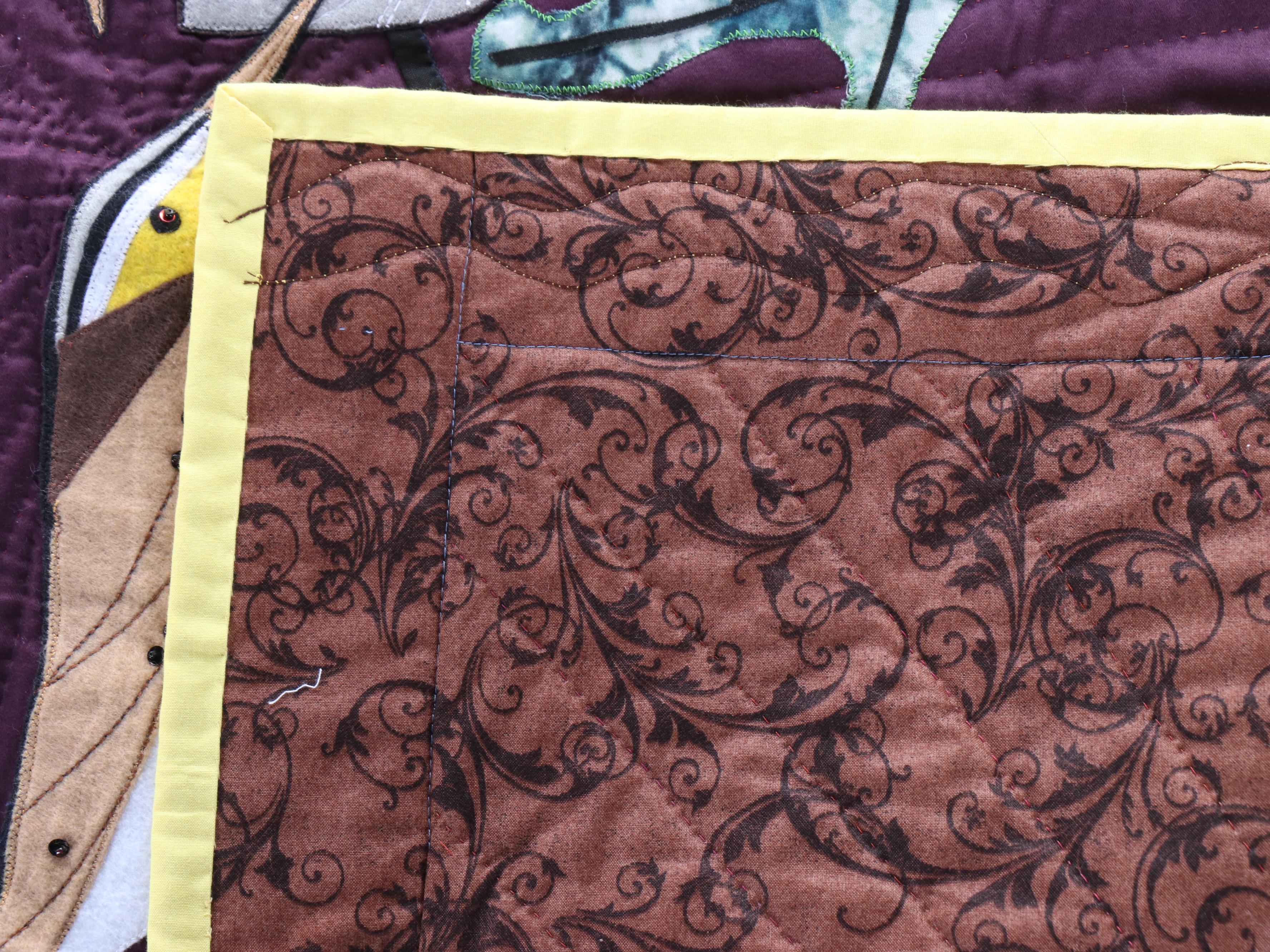 Cacilda Meier Handmade Artisan Hanging Quilt "Hi, Mom!," 2018