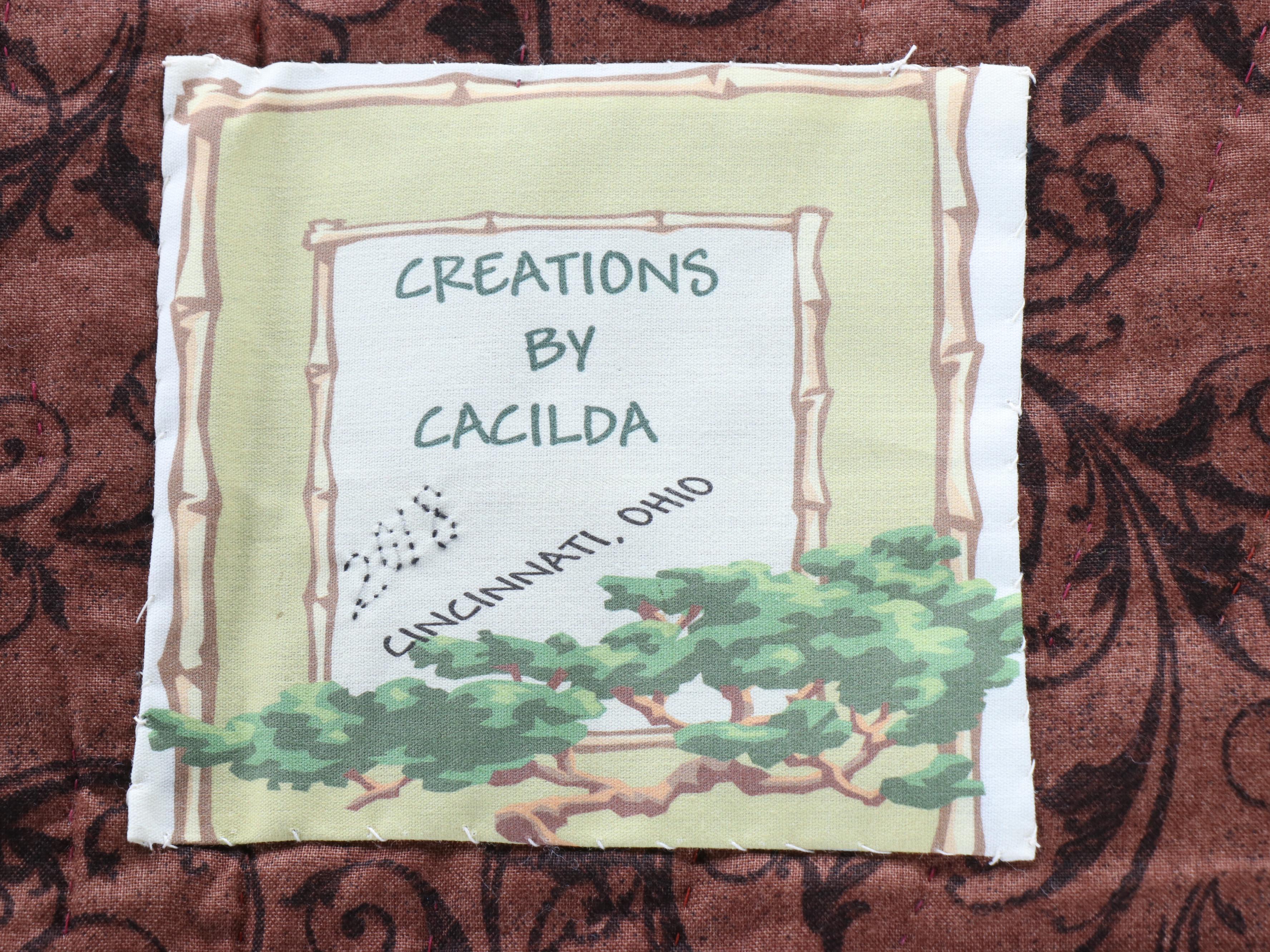 Cacilda Meier Handmade Artisan Hanging Quilt "Hi, Mom!," 2018