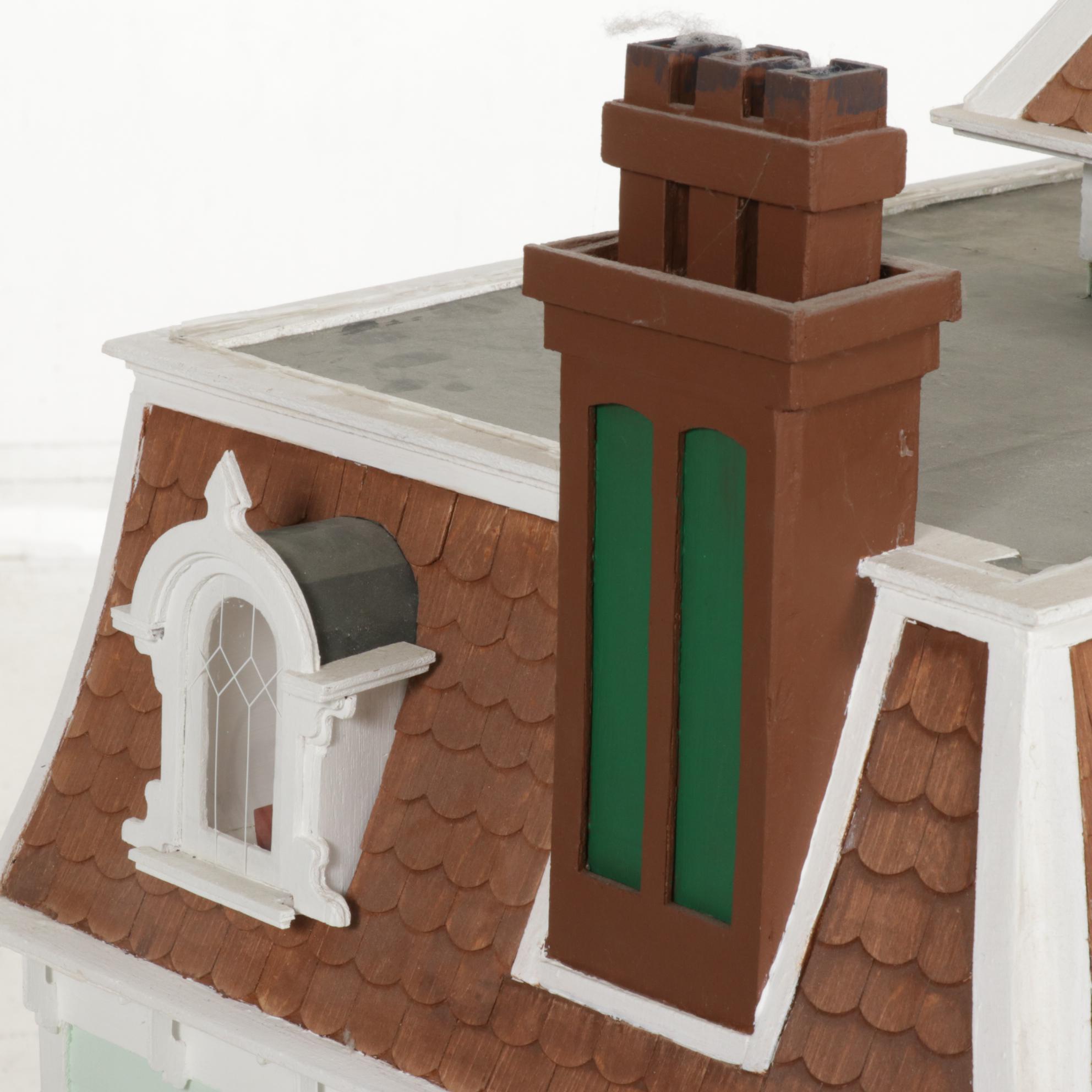 Greenleaf Lighted Victorian Style "Beacon Hill" Doll House with Furnished Rooms