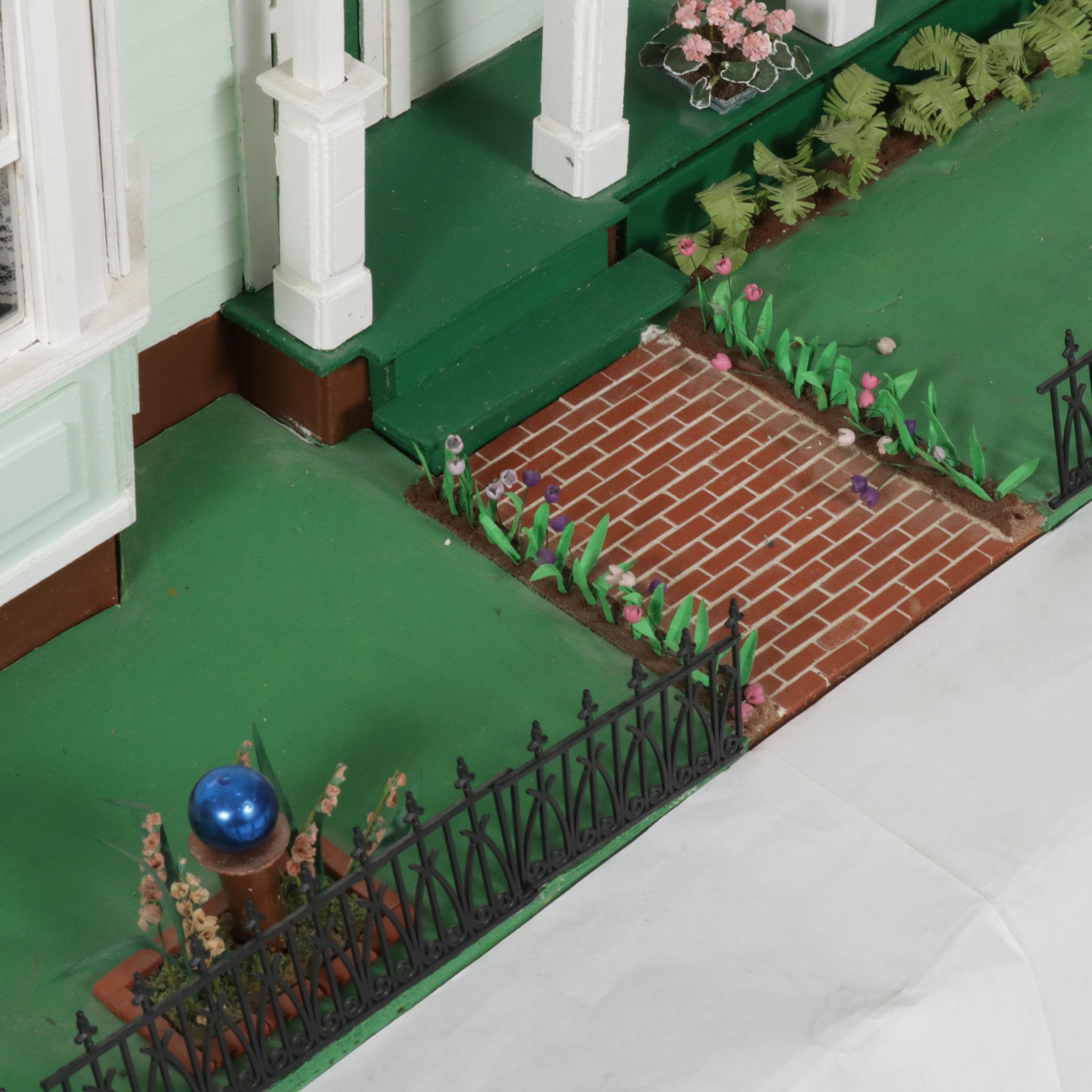 Greenleaf Lighted Victorian Style "Beacon Hill" Doll House with Furnished Rooms