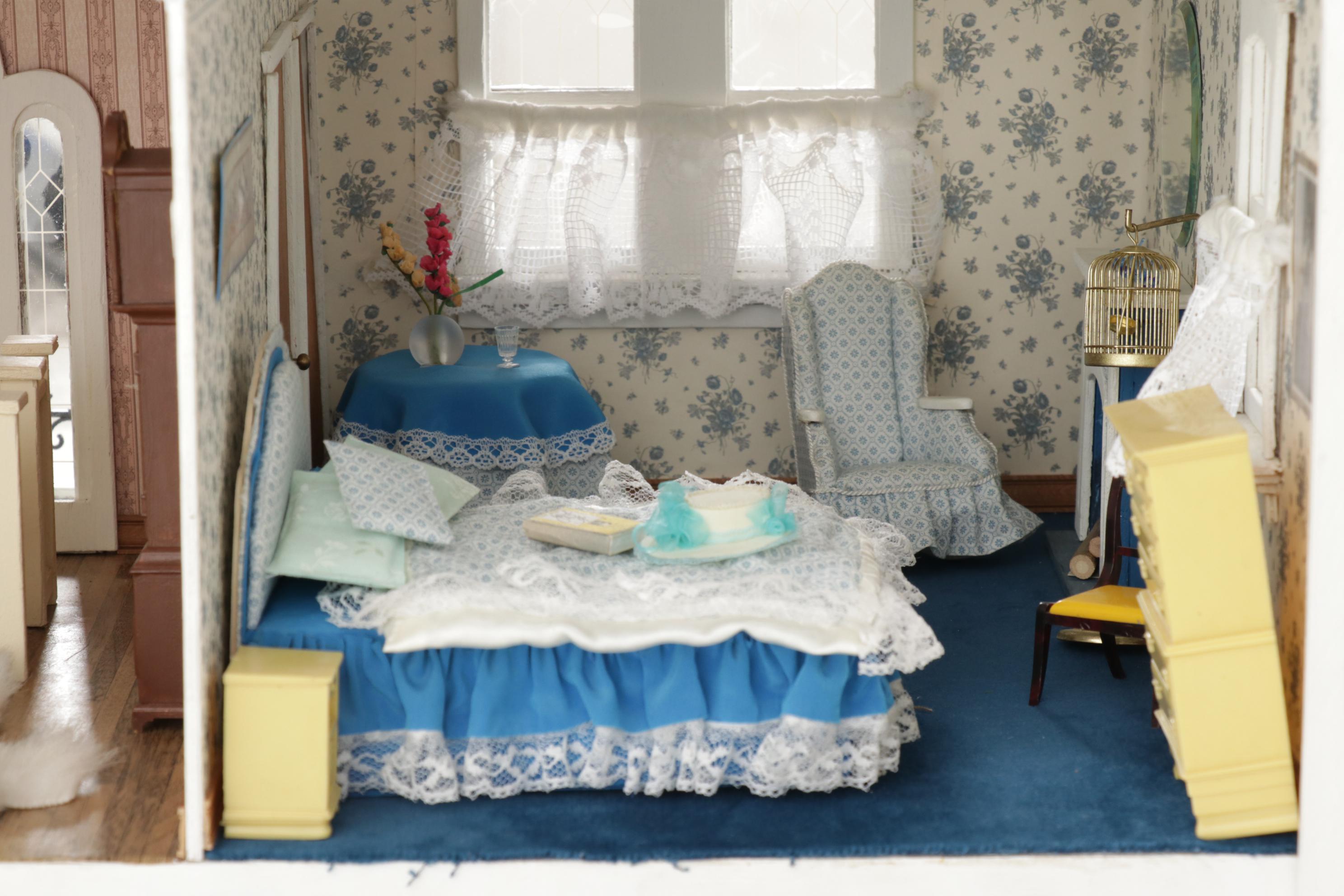 Greenleaf Lighted Victorian Style "Beacon Hill" Doll House with Furnished Rooms