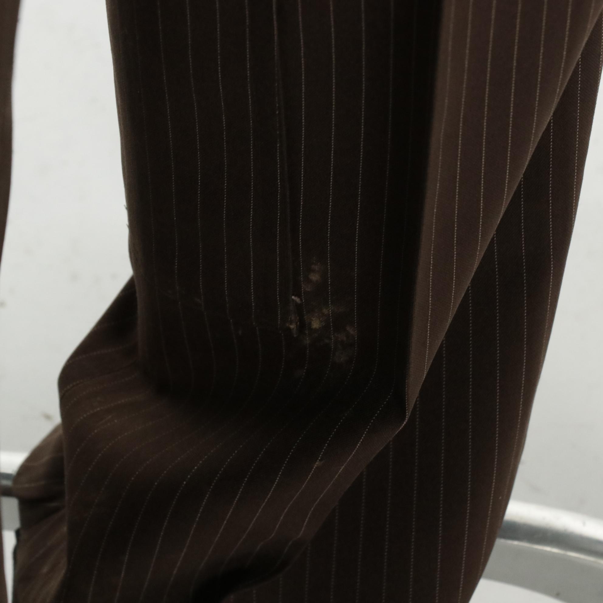 Devon Aire Brown Pinstripe Polyester Three Piece Equestrian Riding Suit