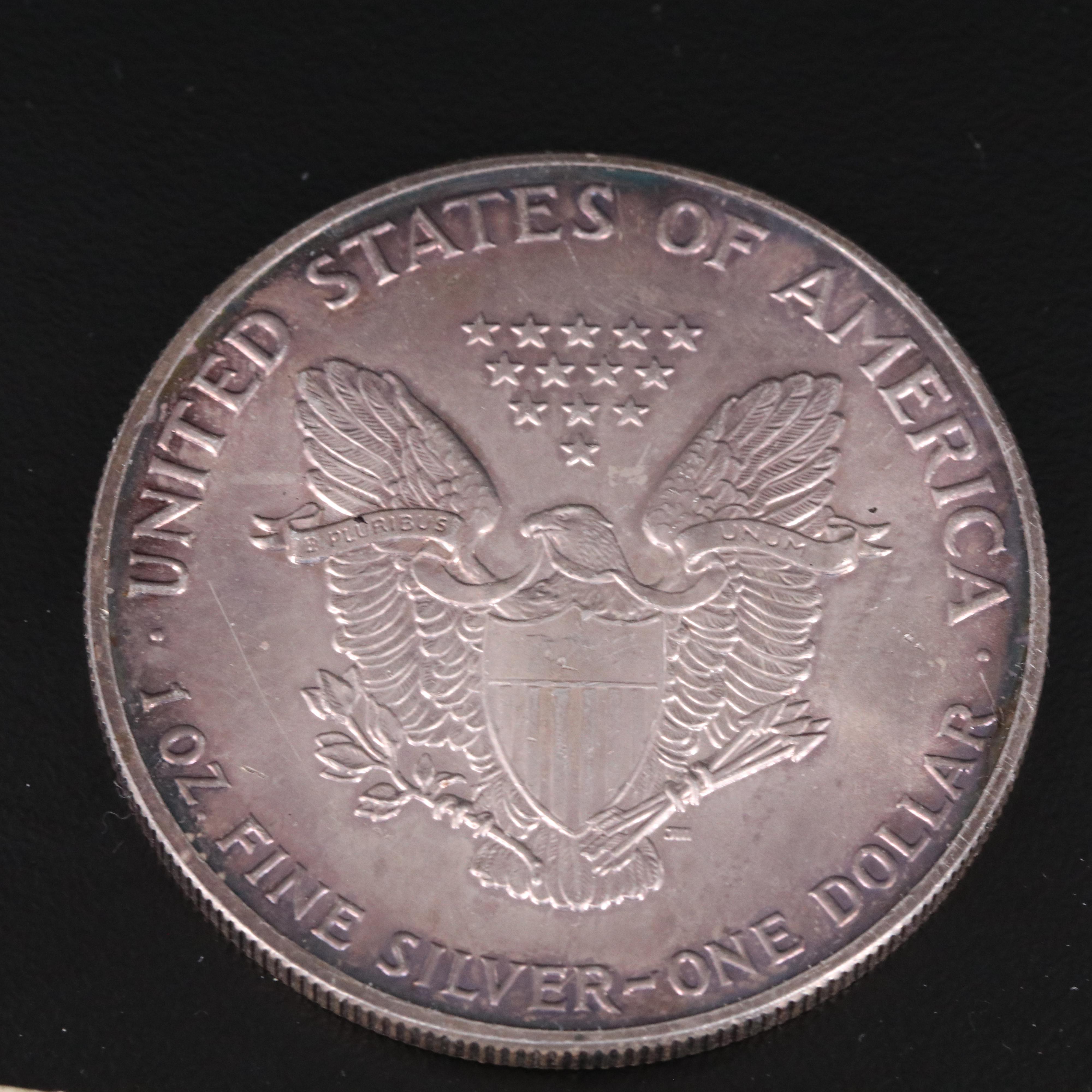 Group of American Silver Coins Including Walking Liberty Half Dollars