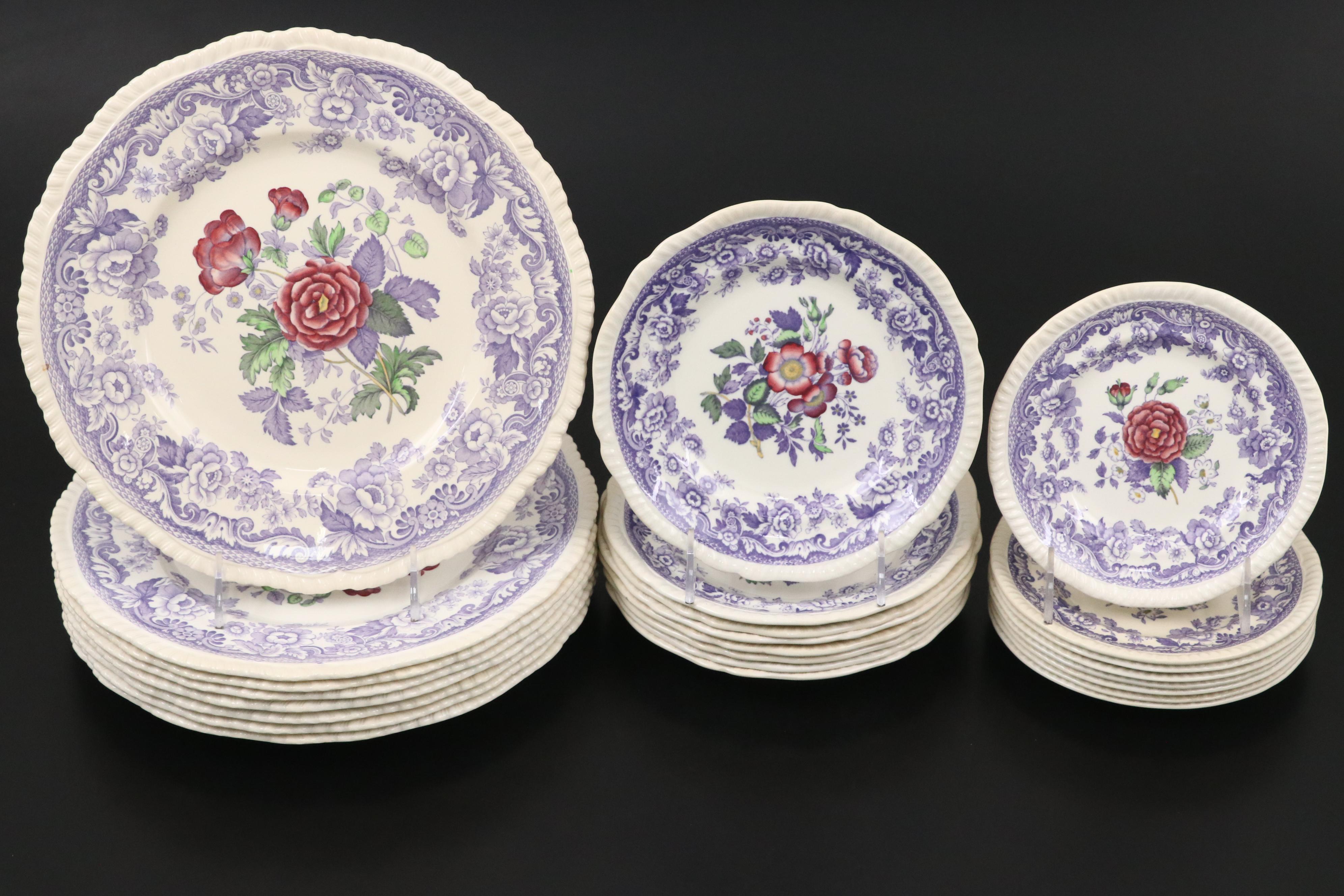 Spode "Mayflower" Ceramic Tea Service and Dinnerware