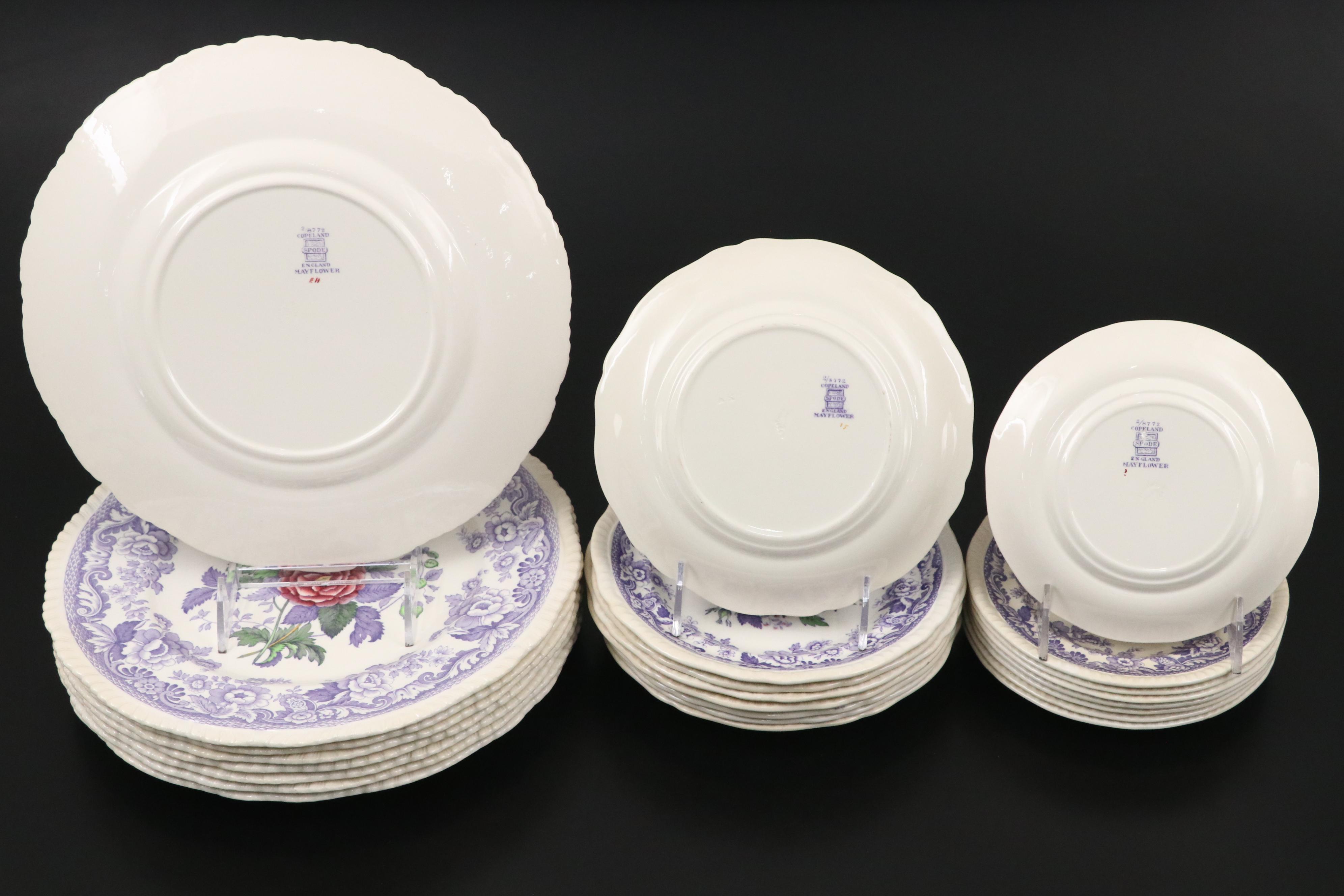 Spode "Mayflower" Ceramic Tea Service and Dinnerware