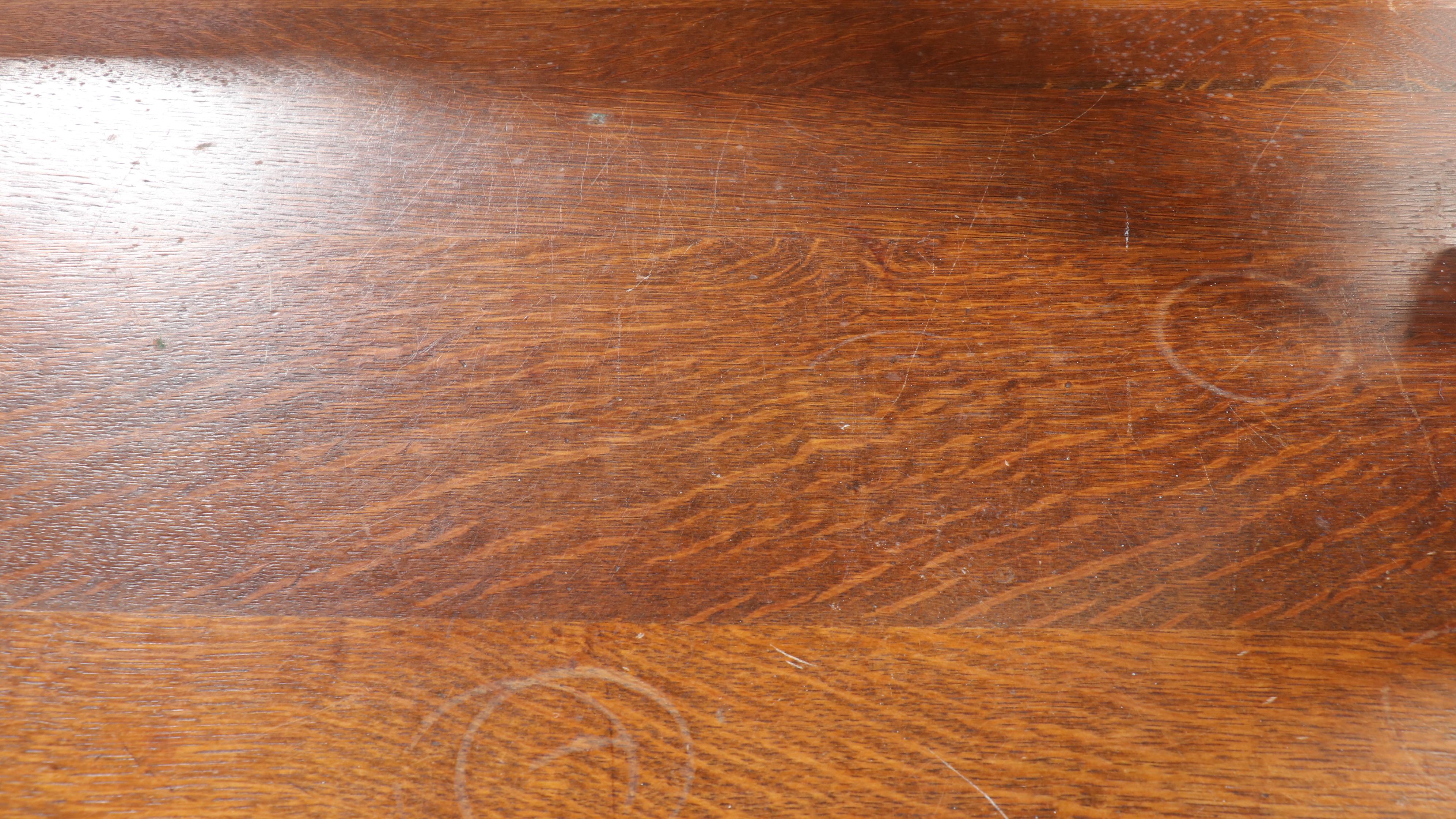 Late Victorian Carved and Quartersawn Oak Mirror-Back Buffet, Circa 1900