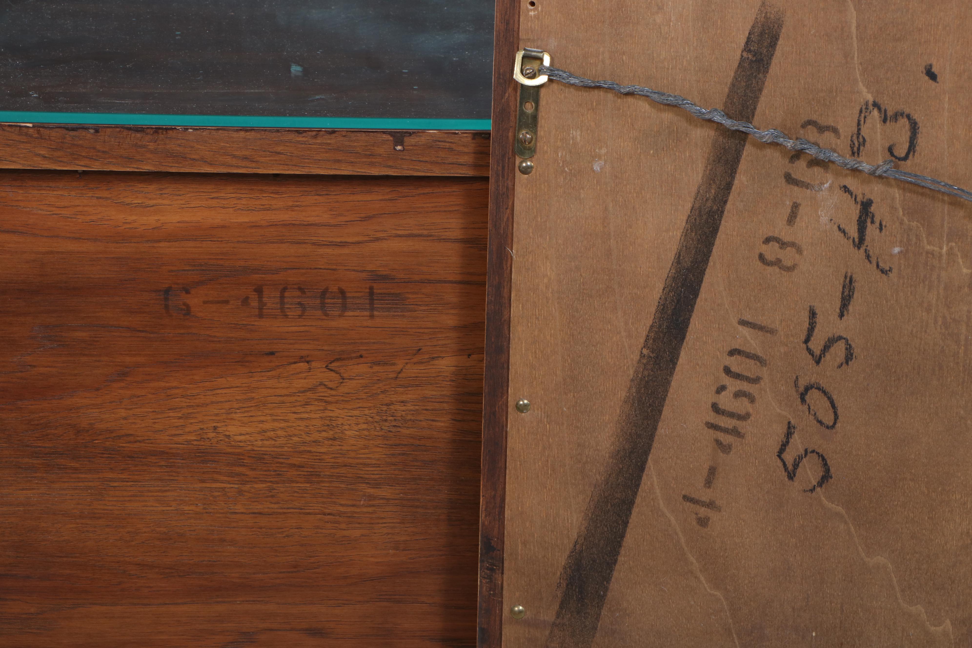 Pair of Henredon Oak Dressing Tables with Mirrors, Late 20th Century