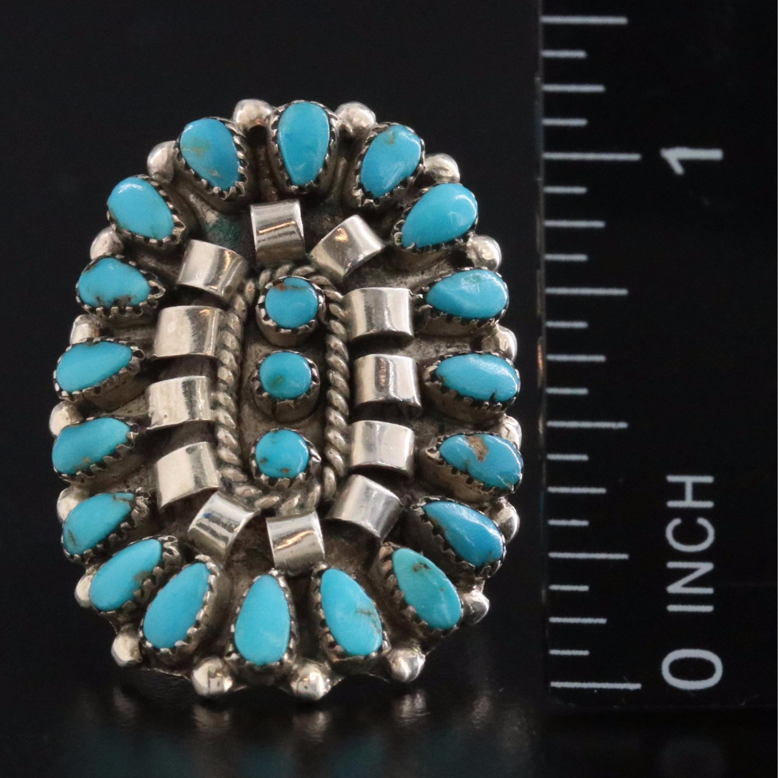 Southwestern Sterling Turquoise Ring