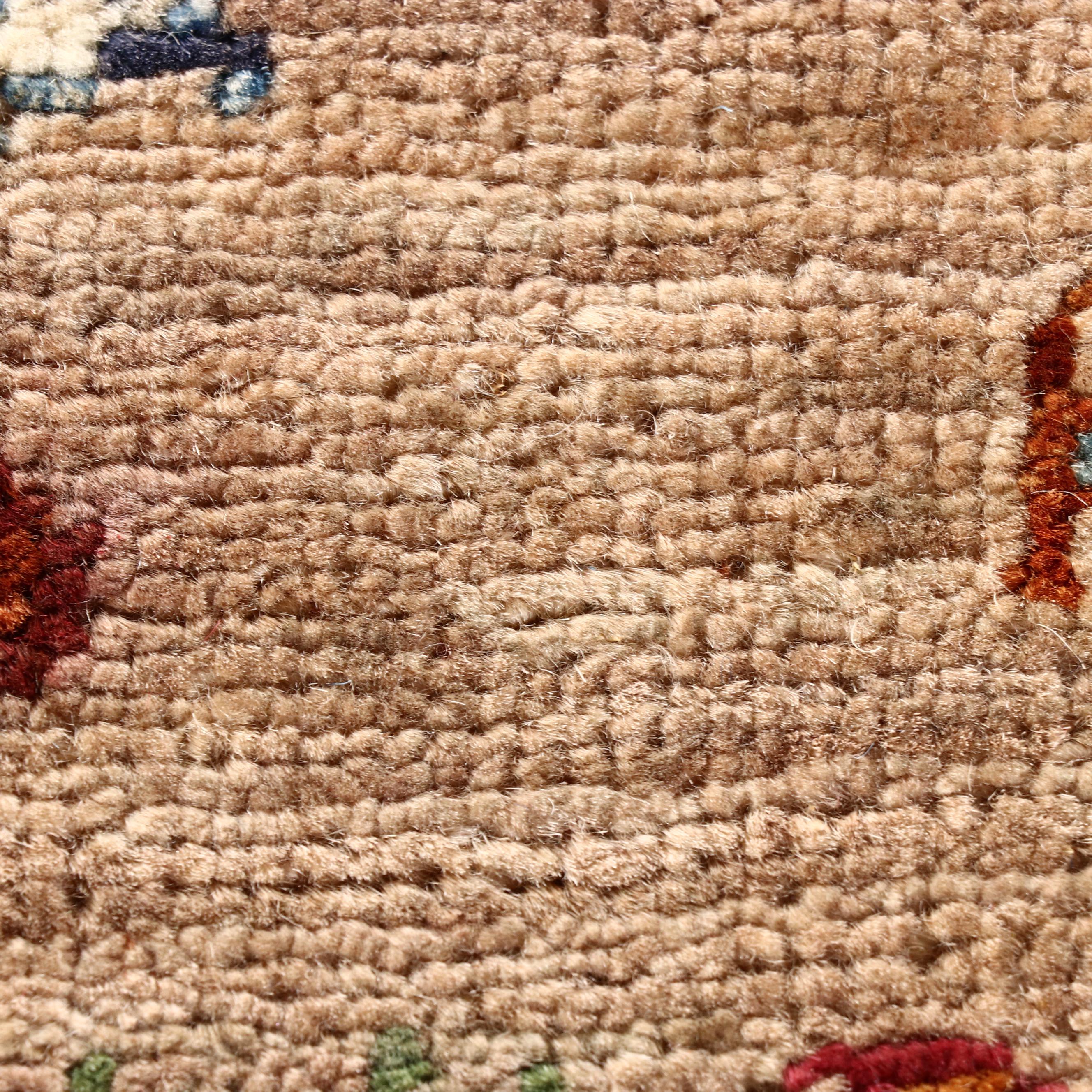 2'2 x 3' Hand-Knotted Pakistani-Afghan Style Pictorial Accent Rug