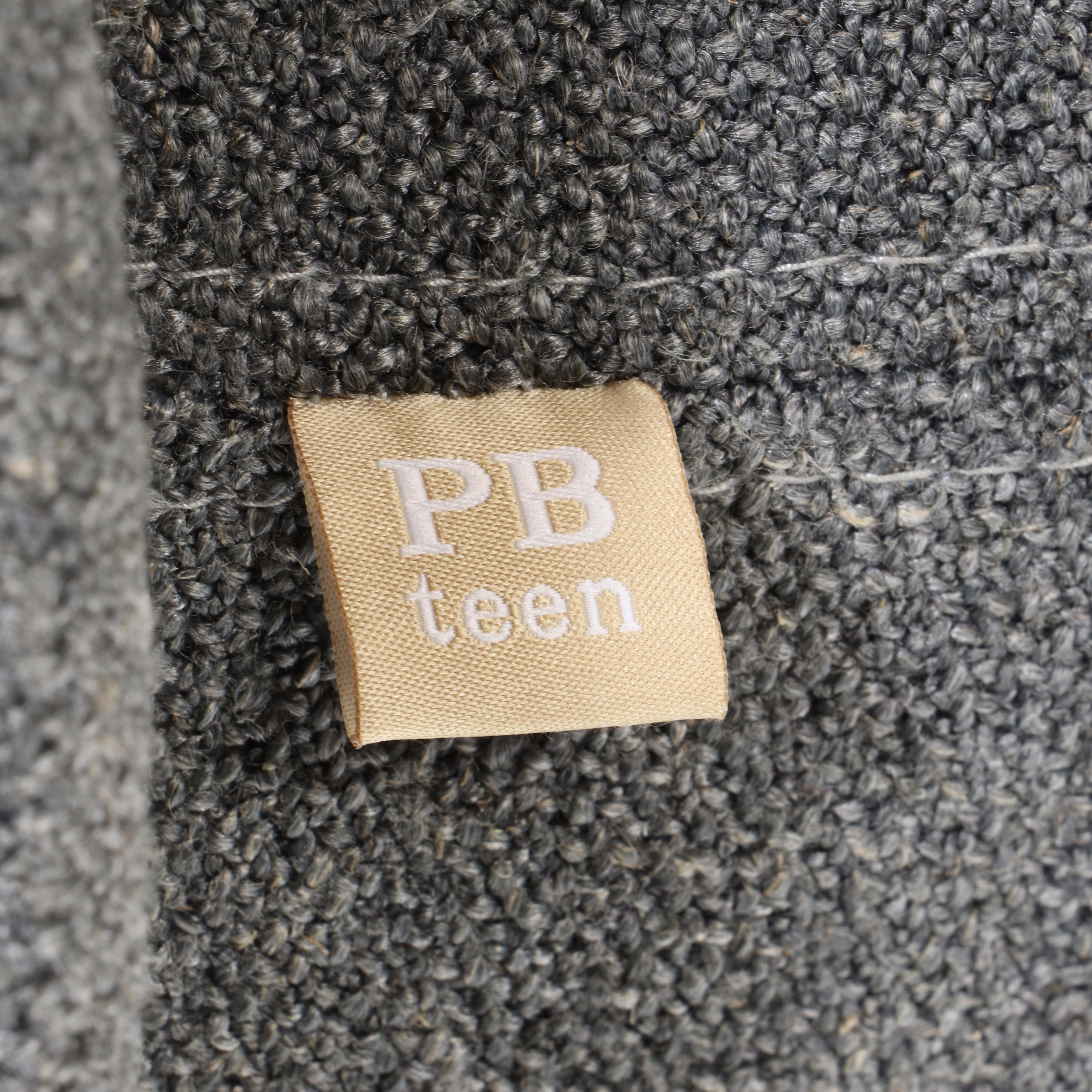 Pair of Pottery Barn Teen "Groovy" Swivel Lounge Chair in Charcoal Tweed