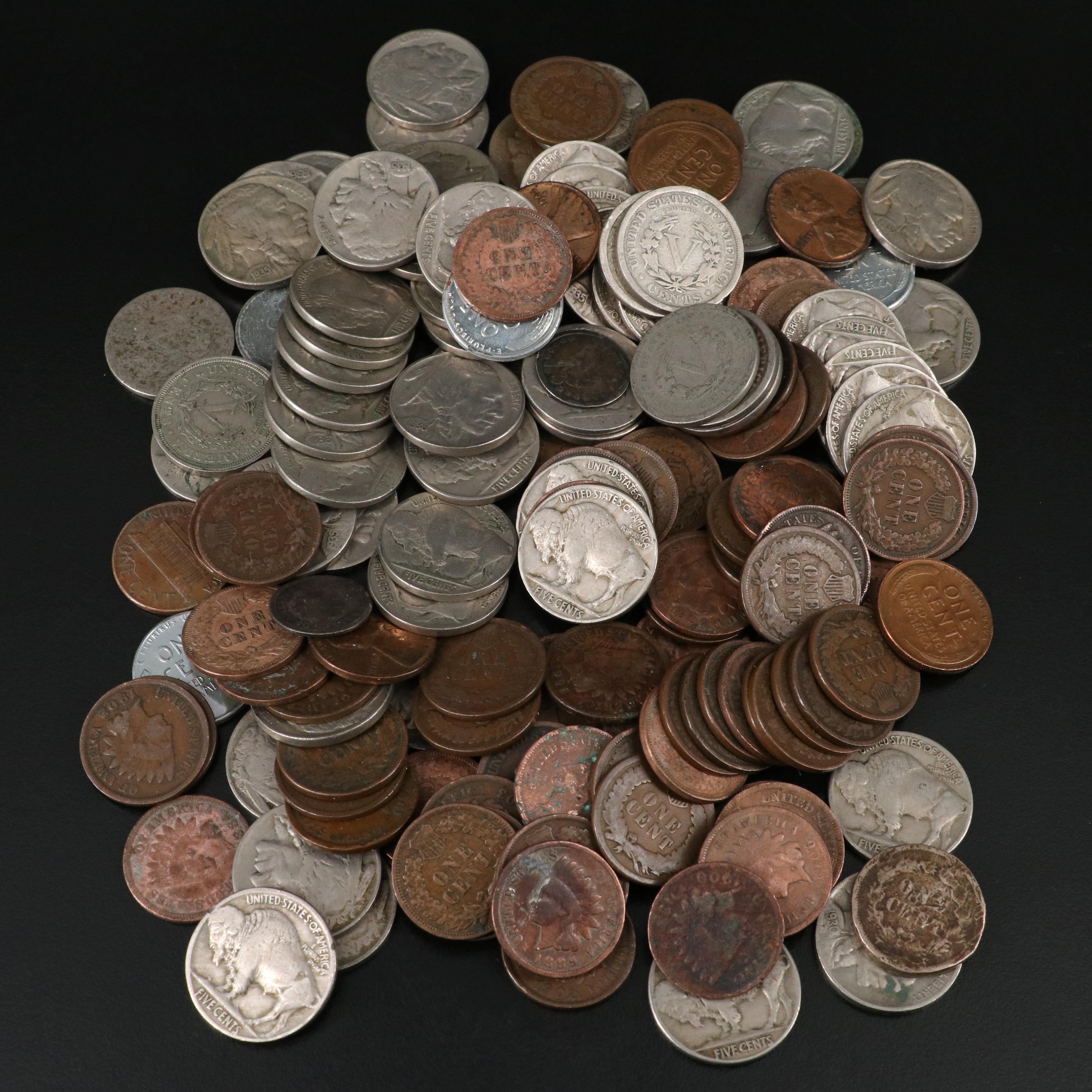 157 Antique to Vintage U.S. Coins, Including Liberty Seated