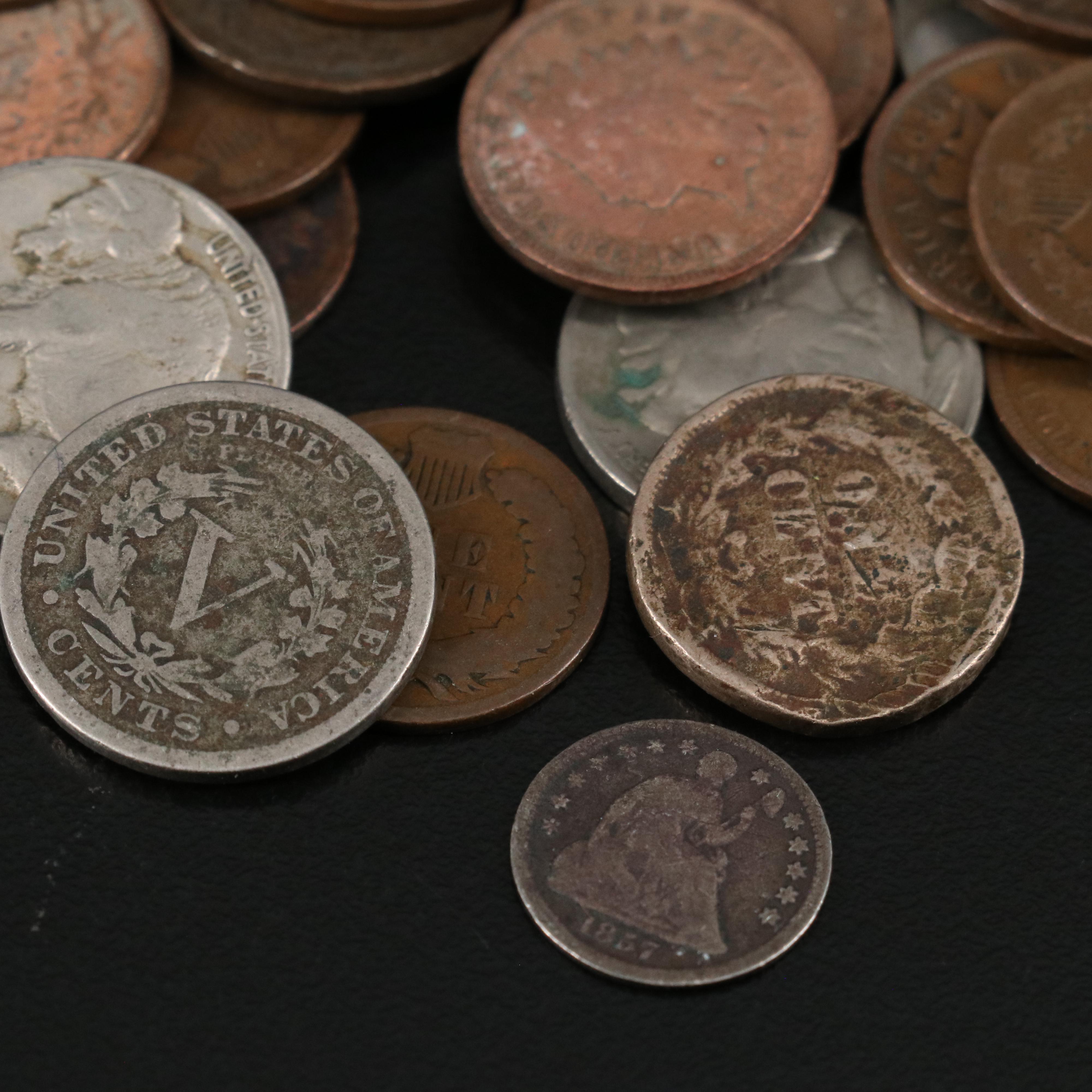157 Antique to Vintage U.S. Coins, Including Liberty Seated
