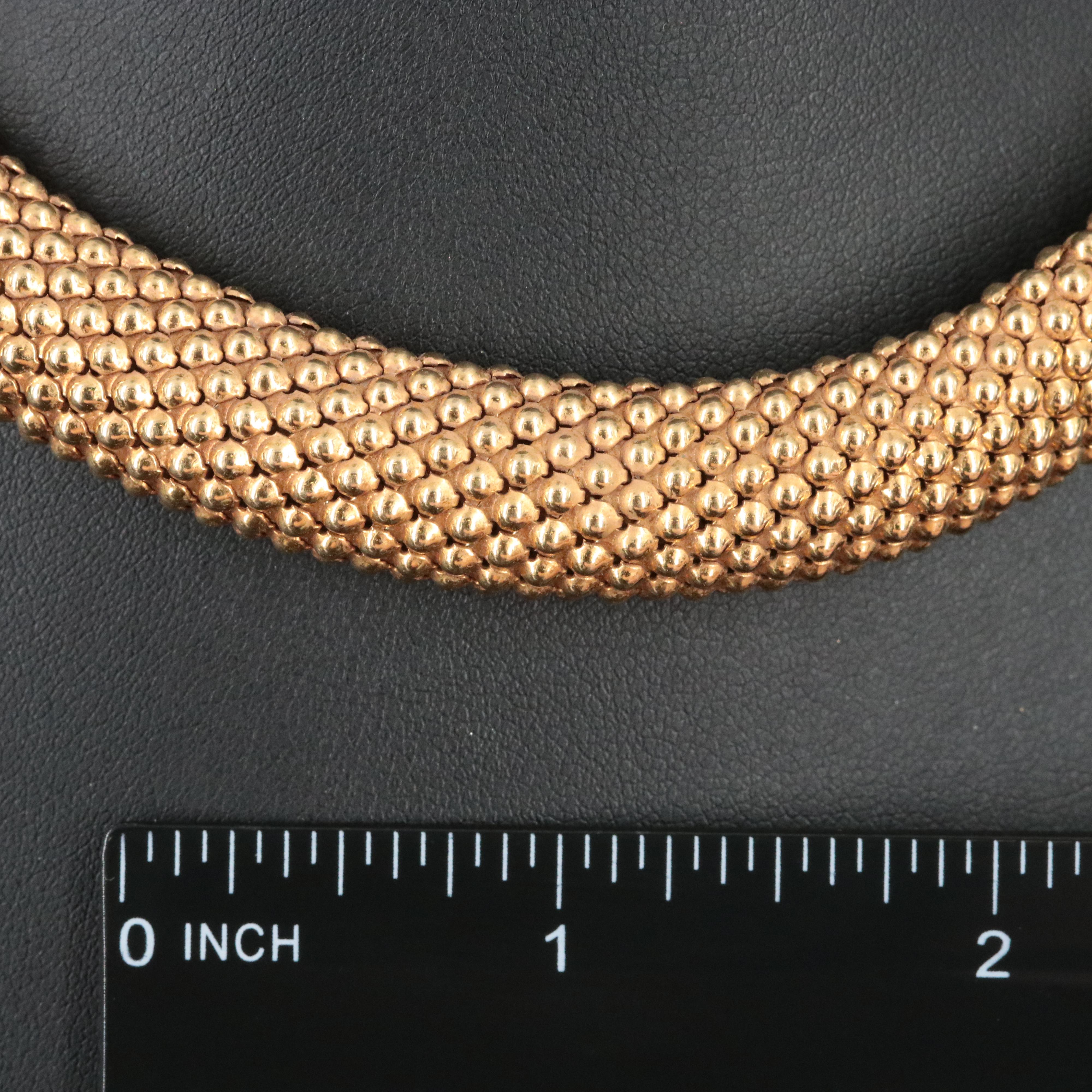 18k Popcorn Necklace Ebth