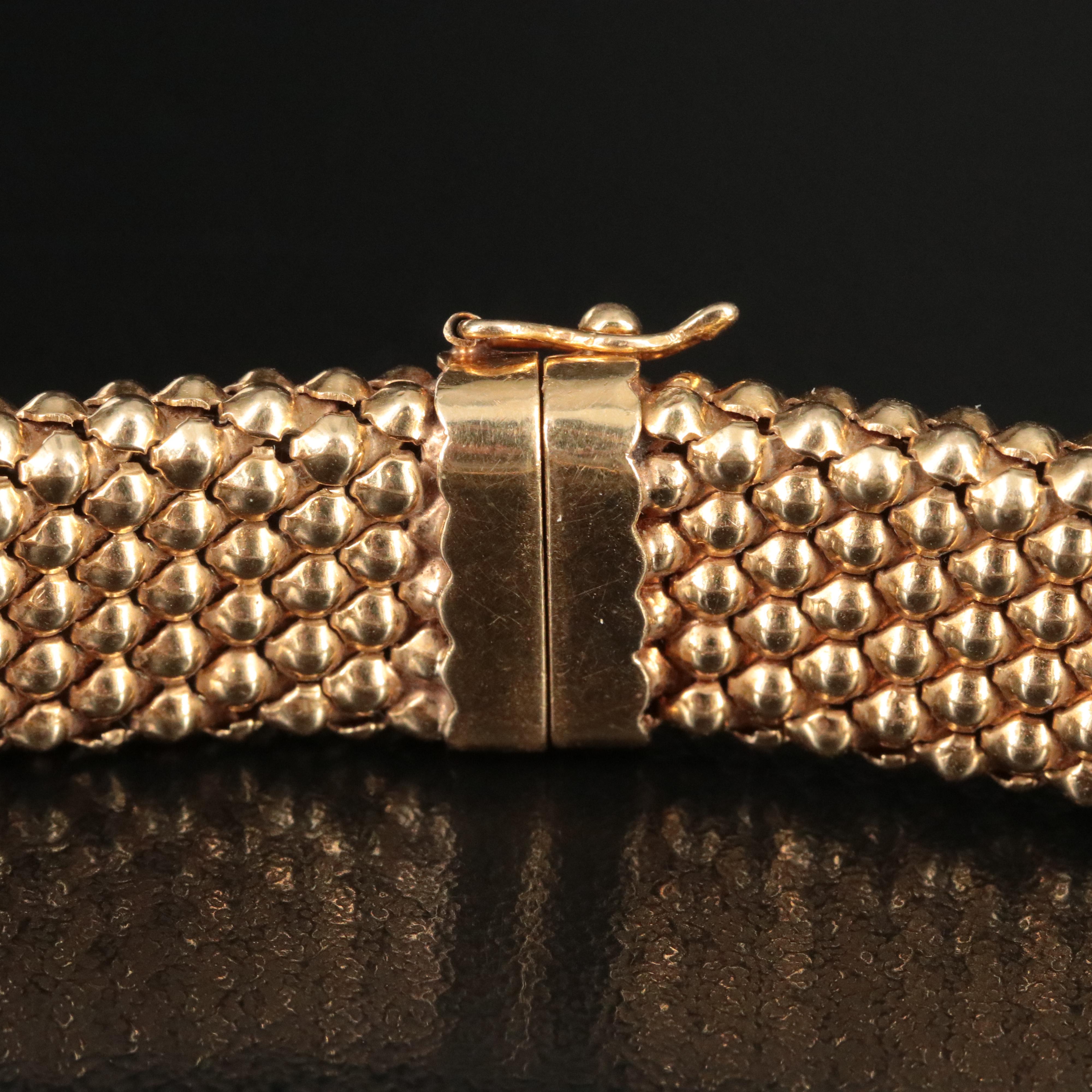 18k Popcorn Necklace Ebth