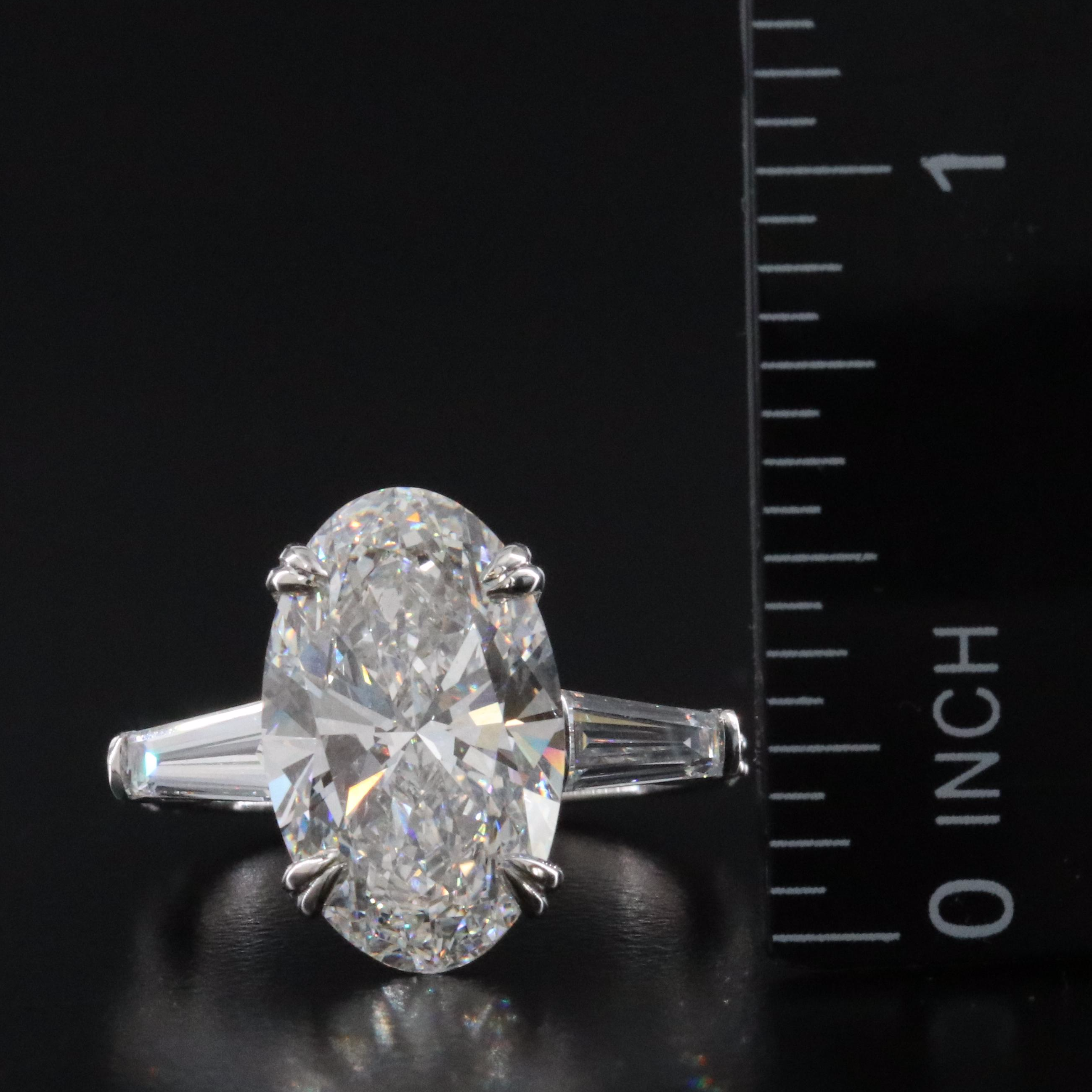 Platinum 7.19 CTW Lab Grown Diamond Ring with IGI Report