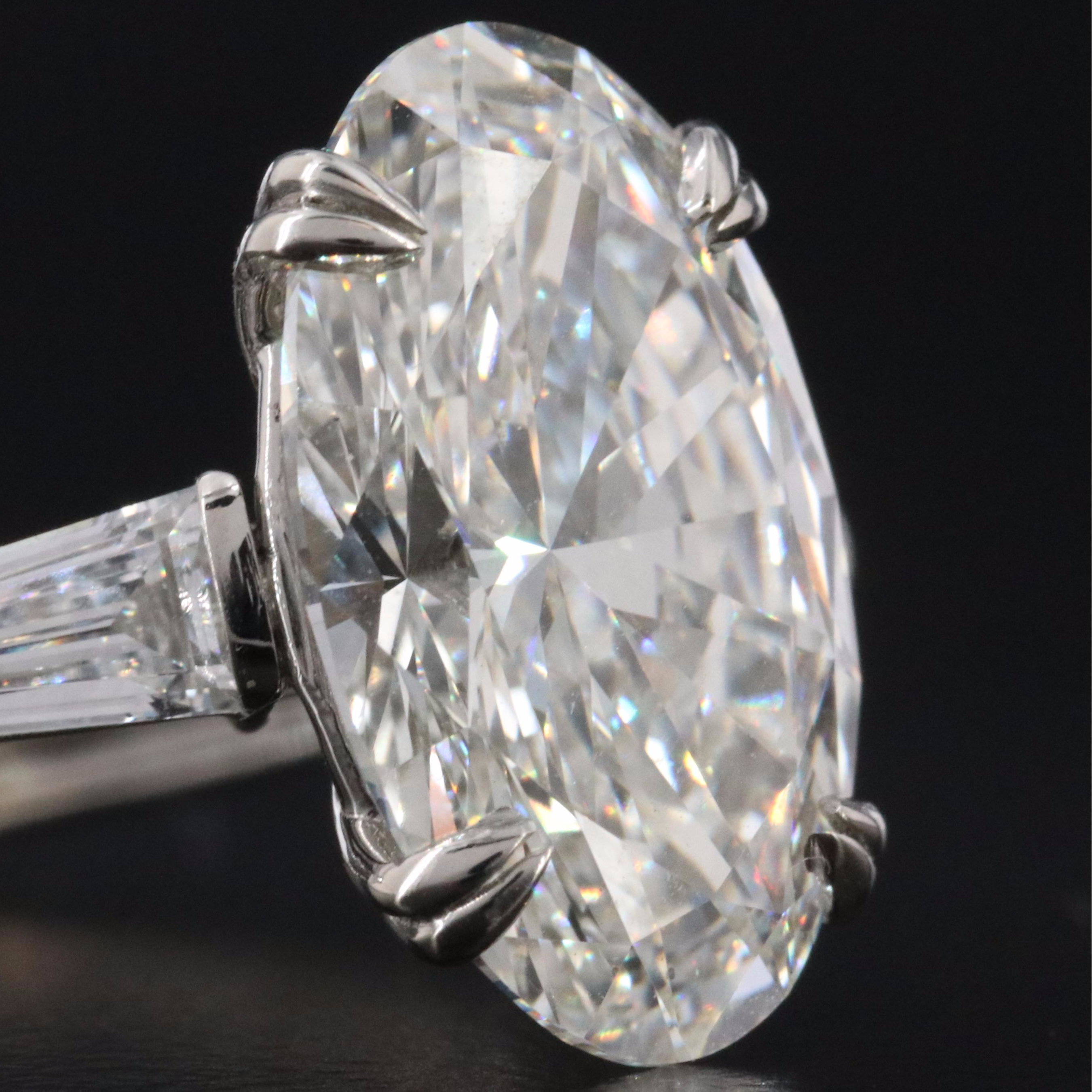 Platinum 7.19 CTW Lab Grown Diamond Ring with IGI Report