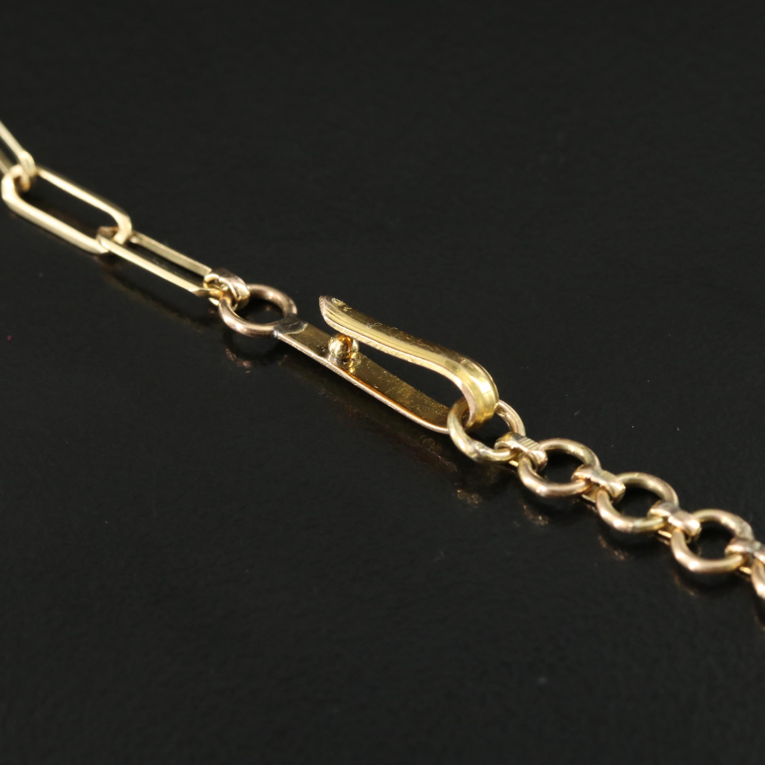 14K and Sterling Emerald, Ruby, Cat's Eye Chrysoberyl and Diamond Necklace