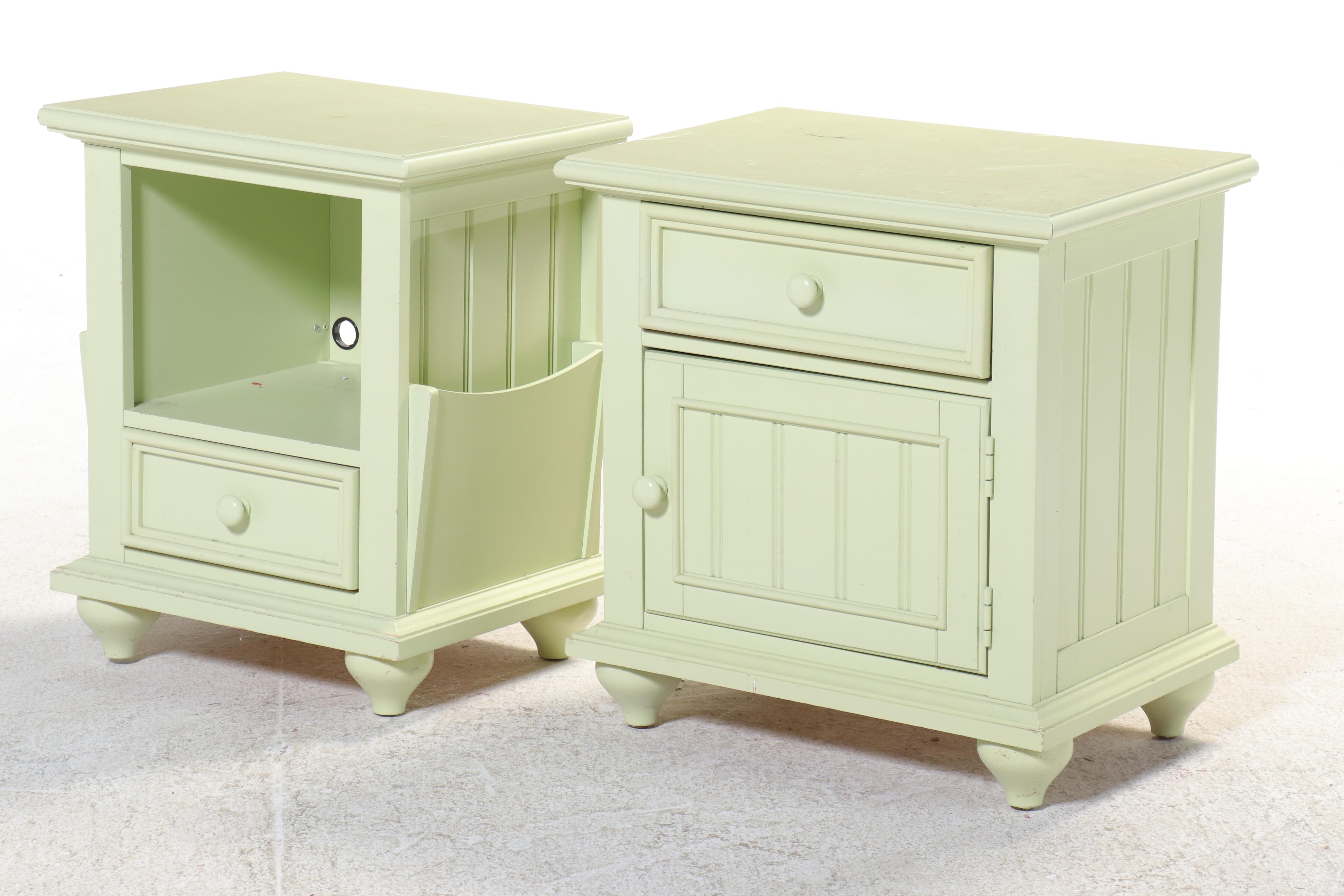 Young America by Stanley Furniture Contemporary Green Painted Wood Bedroom Set