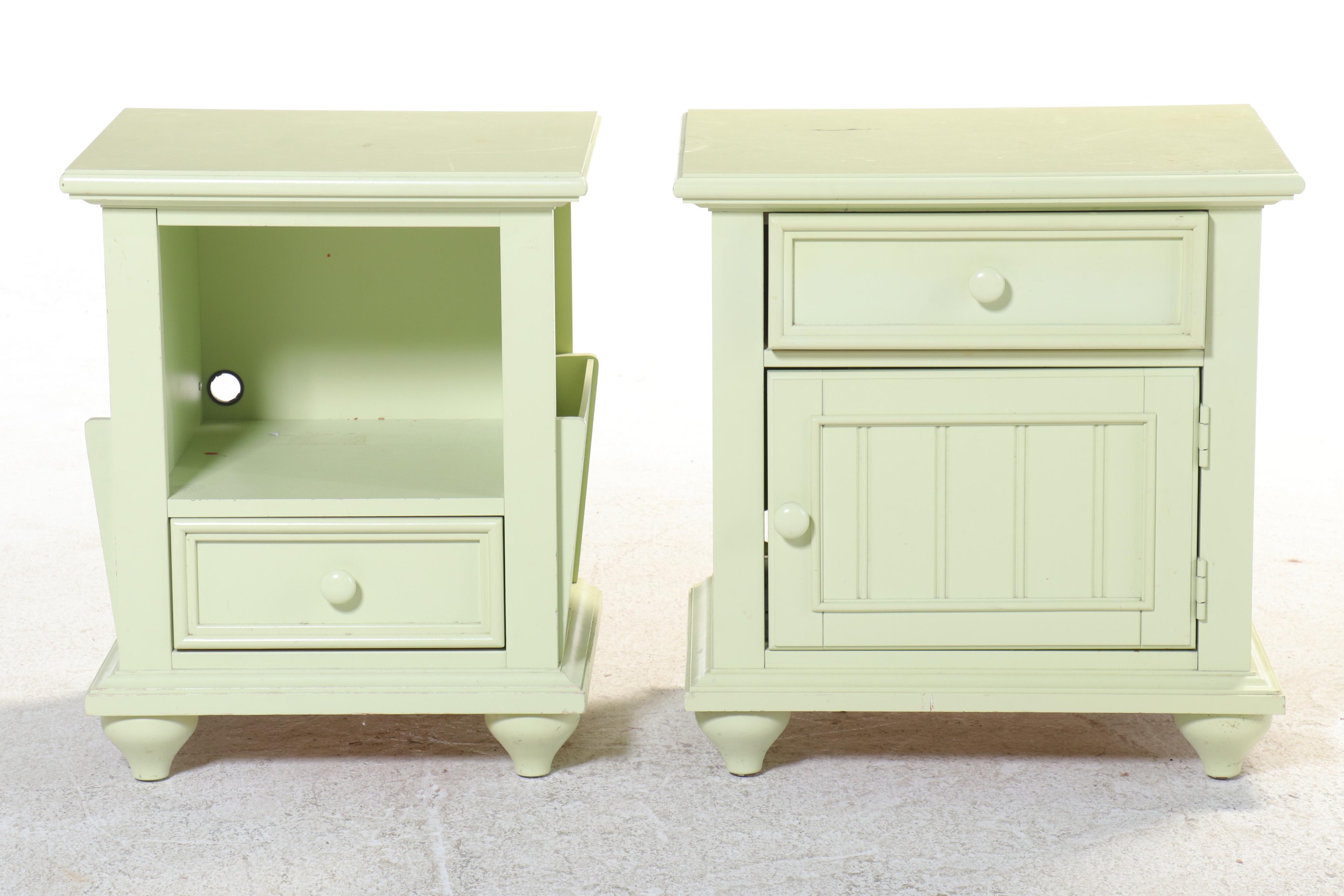 Young America by Stanley Furniture Contemporary Green Painted Wood Bedroom Set