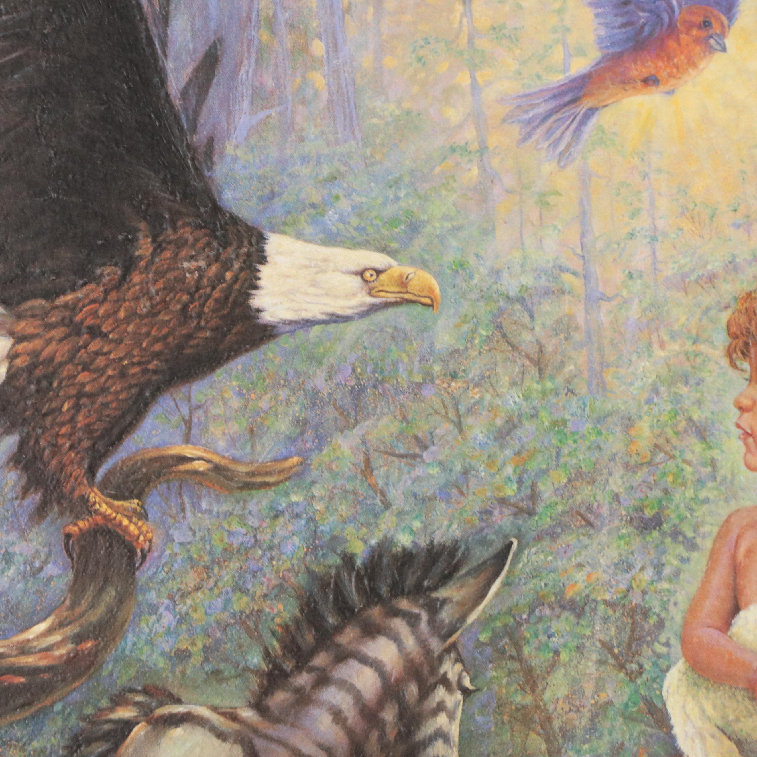 Gregory Perillo Offset Lithograph "Peaceable Kingdom: Nations at Rest"