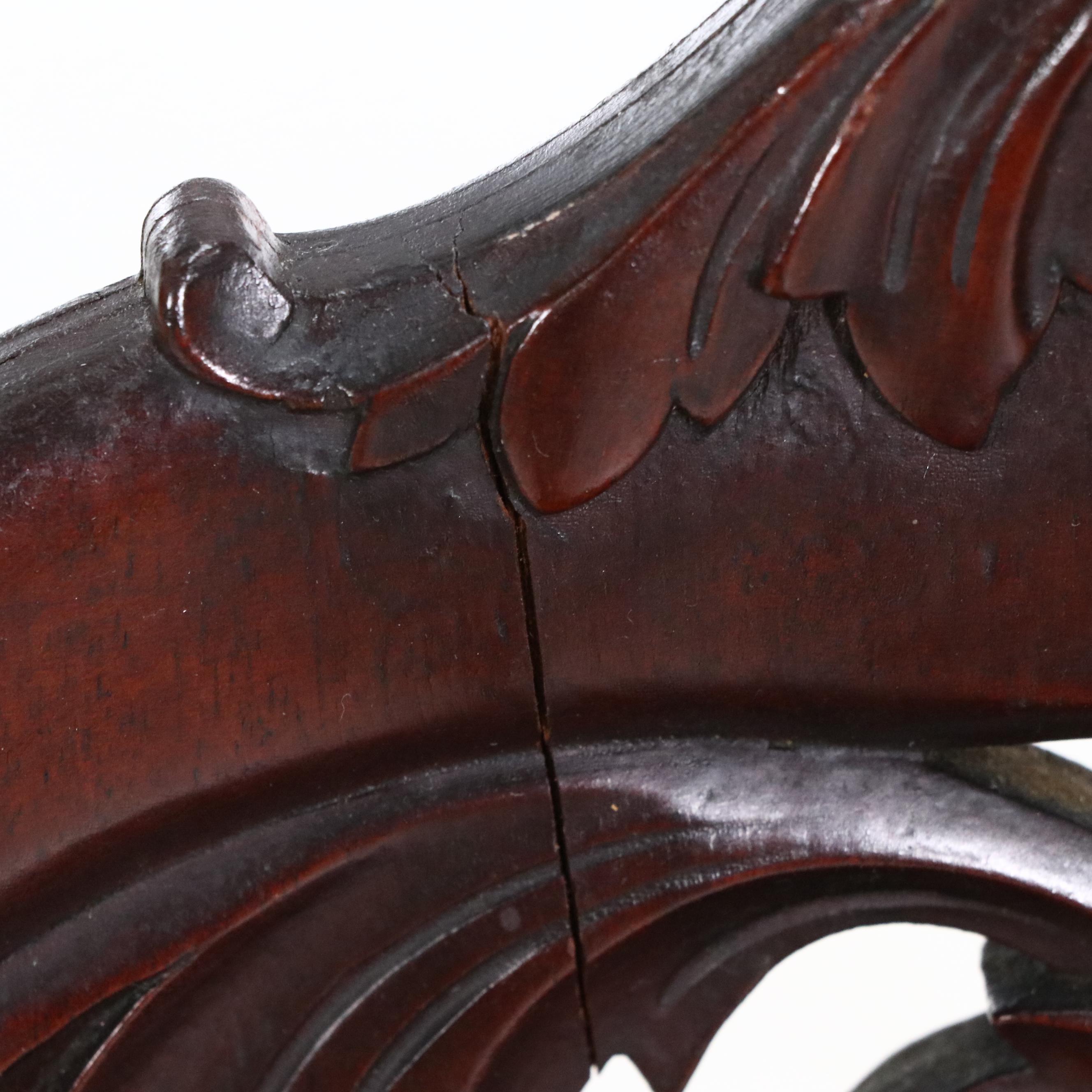 Paine Furniture Co. Carved Mahogany Lyre-Back Swivel-Lift Desk Chair, Circa 1900