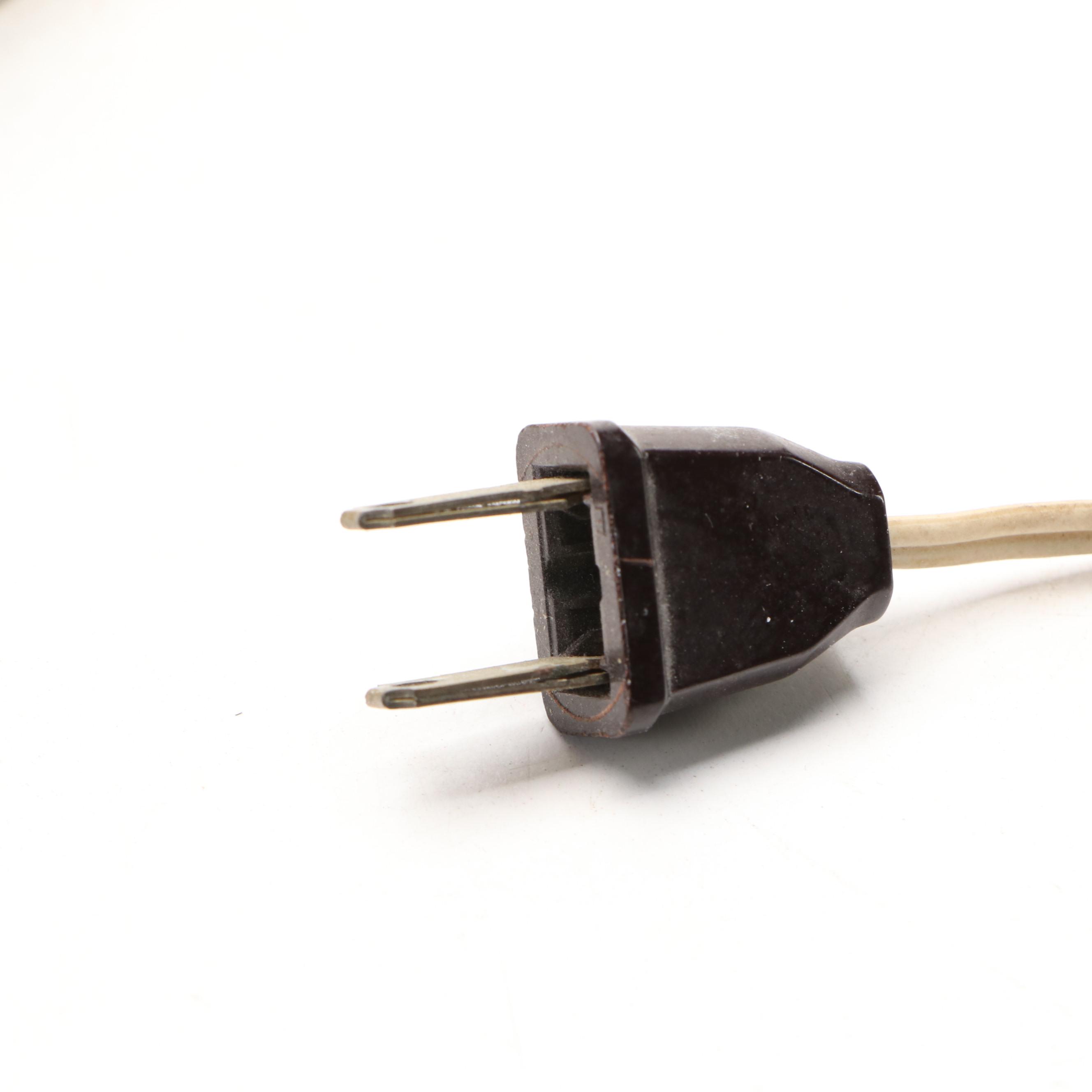 Florida Souvenir Shell Embellished Desk Lamp with Ashtray Box, Mid-20th Century