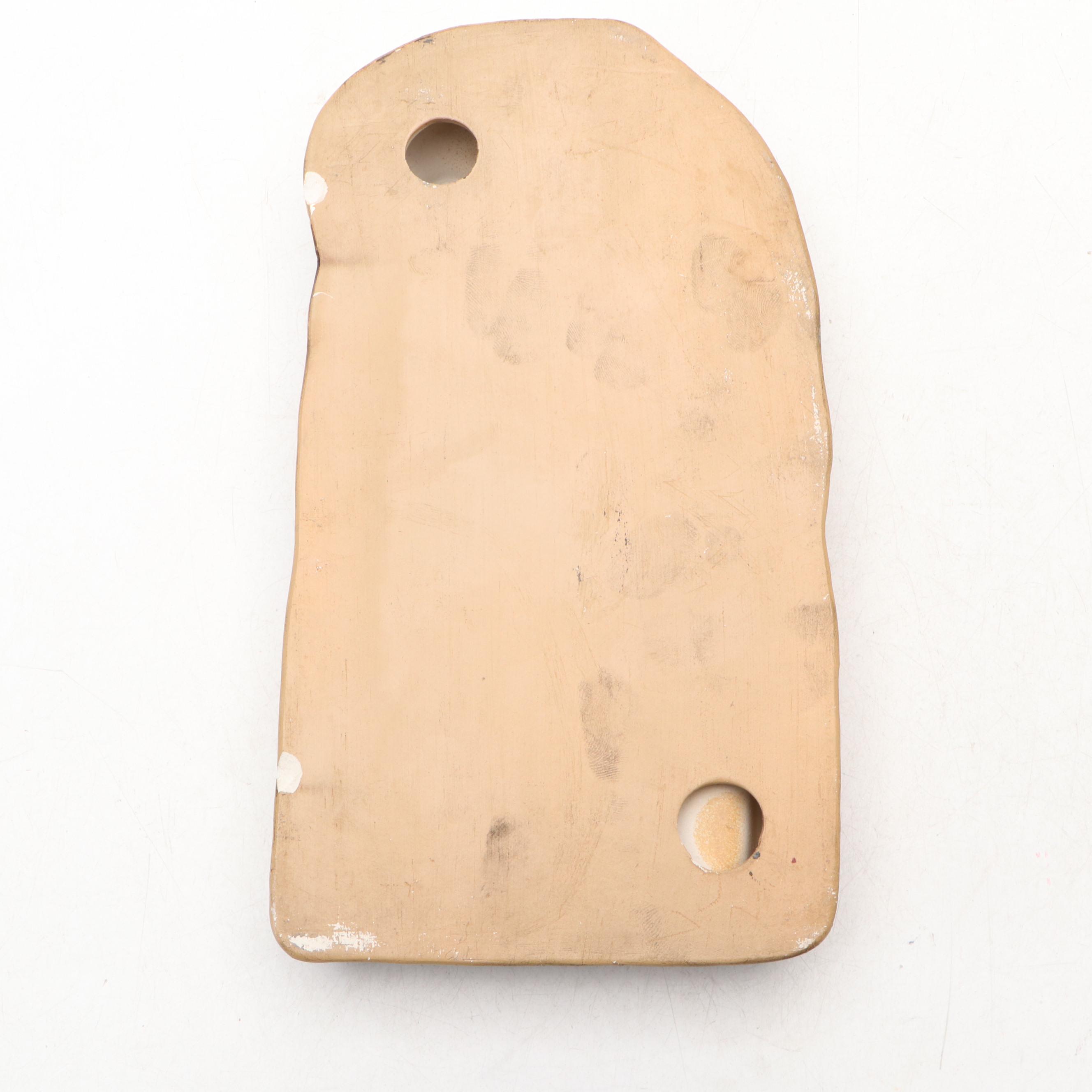 Florida Souvenir Shell Embellished Desk Lamp with Ashtray Box, Mid-20th Century