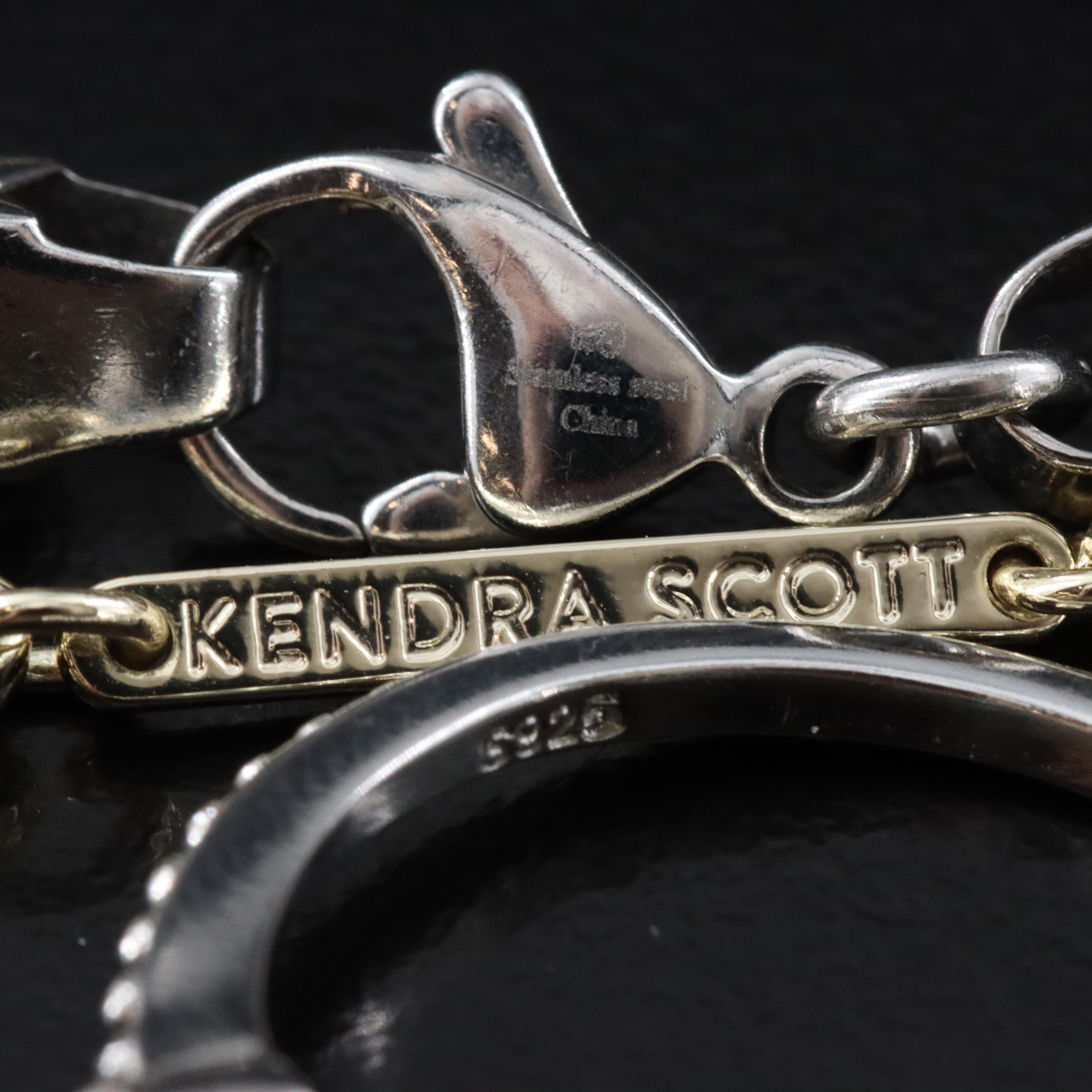 Kendra Scott Featured in Costume Lot with Sterling CZ, Glass and Rhinestone