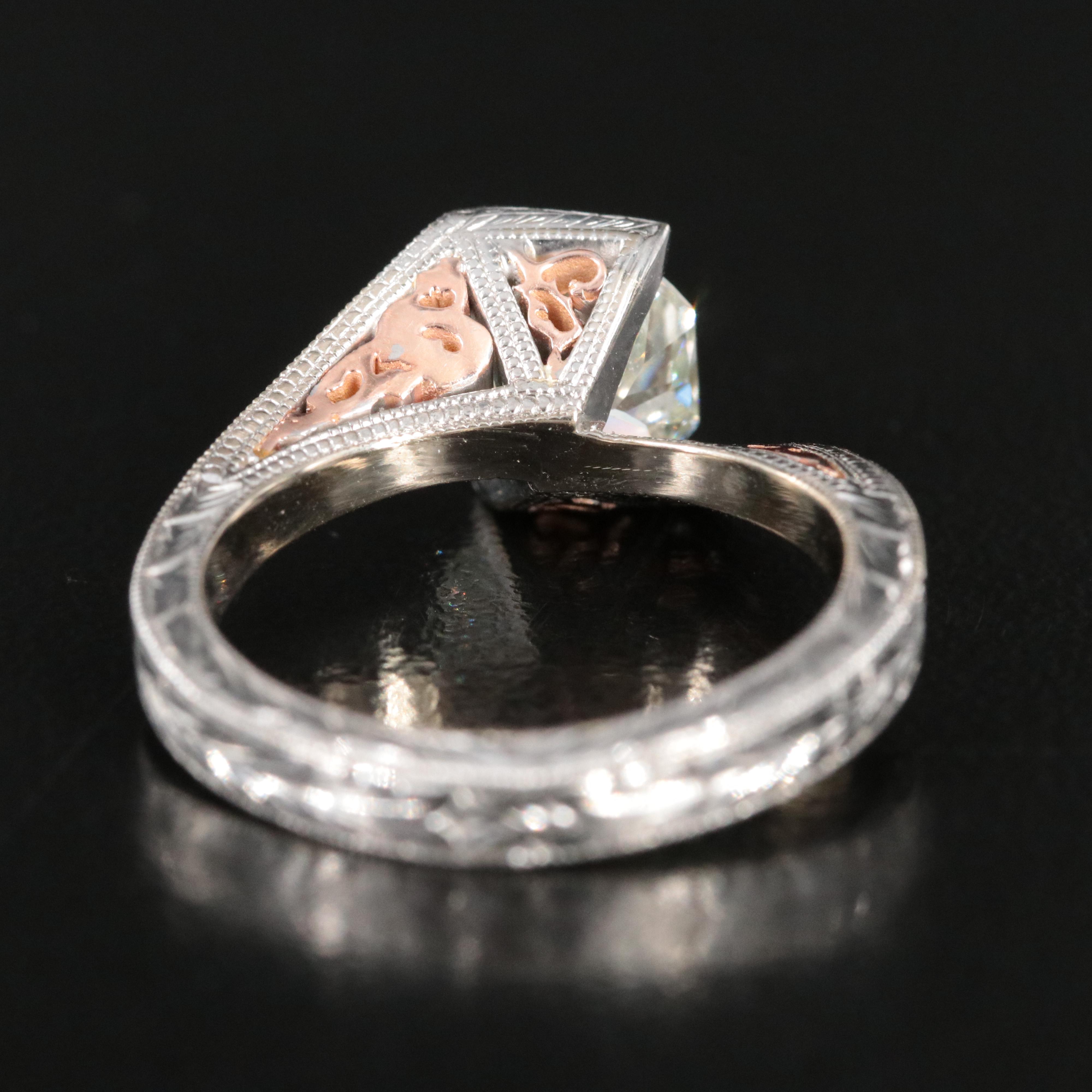 14K 1.65 CT Internally Flawless Colored Diamond Ring with GIA Report