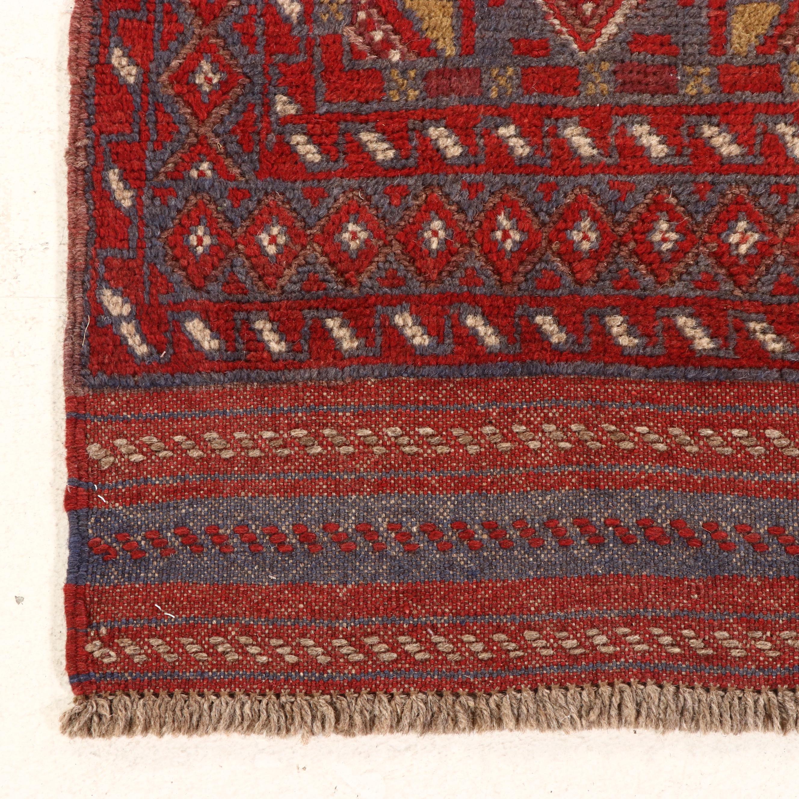 2' x 8'1 Handwoven Afghan Mashwani Carpet Runner