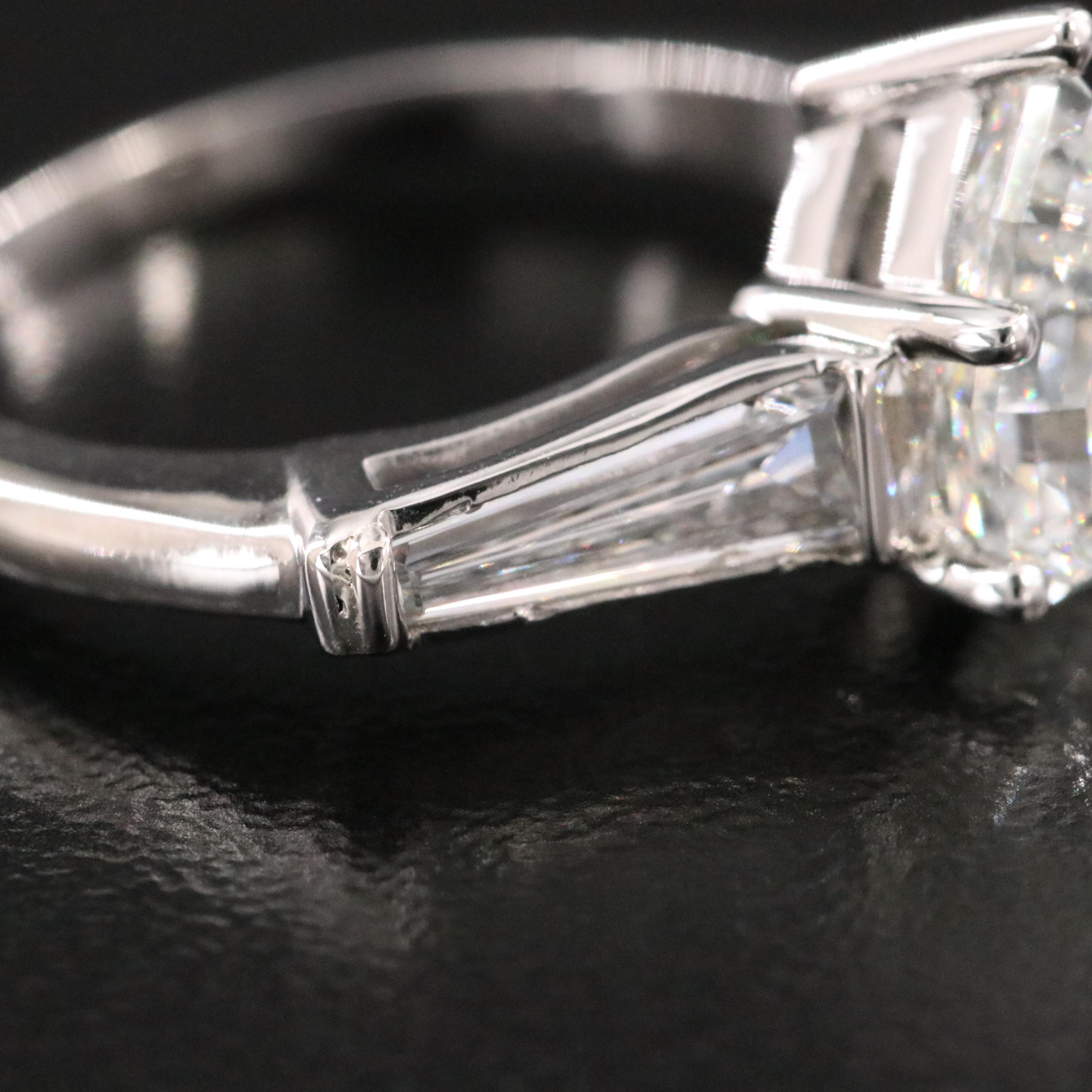 Platinum 1.97 CTW Diamond Ring with GIA Report