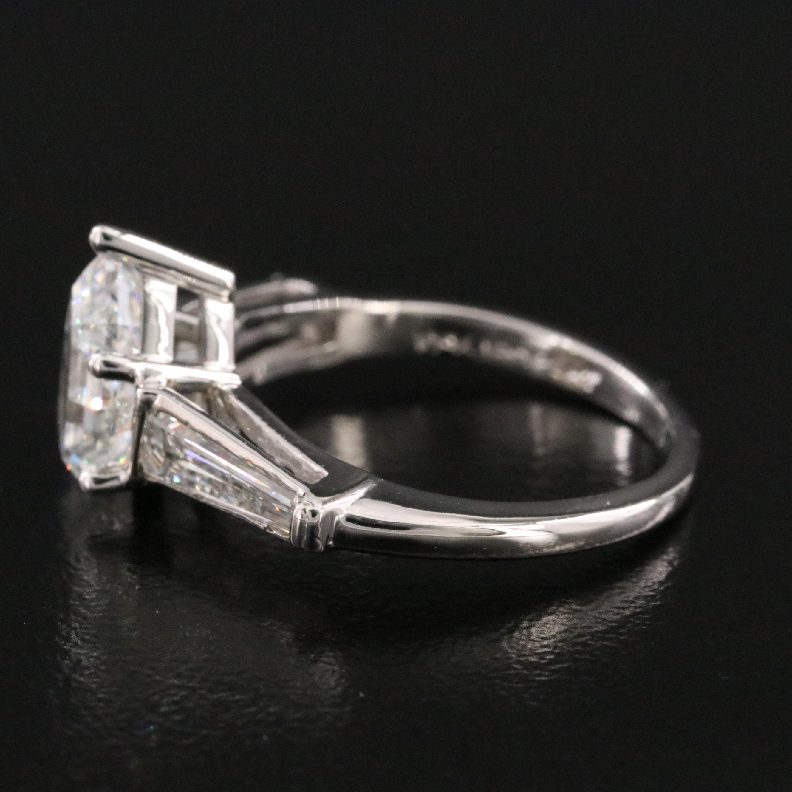 Platinum 1.97 CTW Diamond Ring with GIA Report