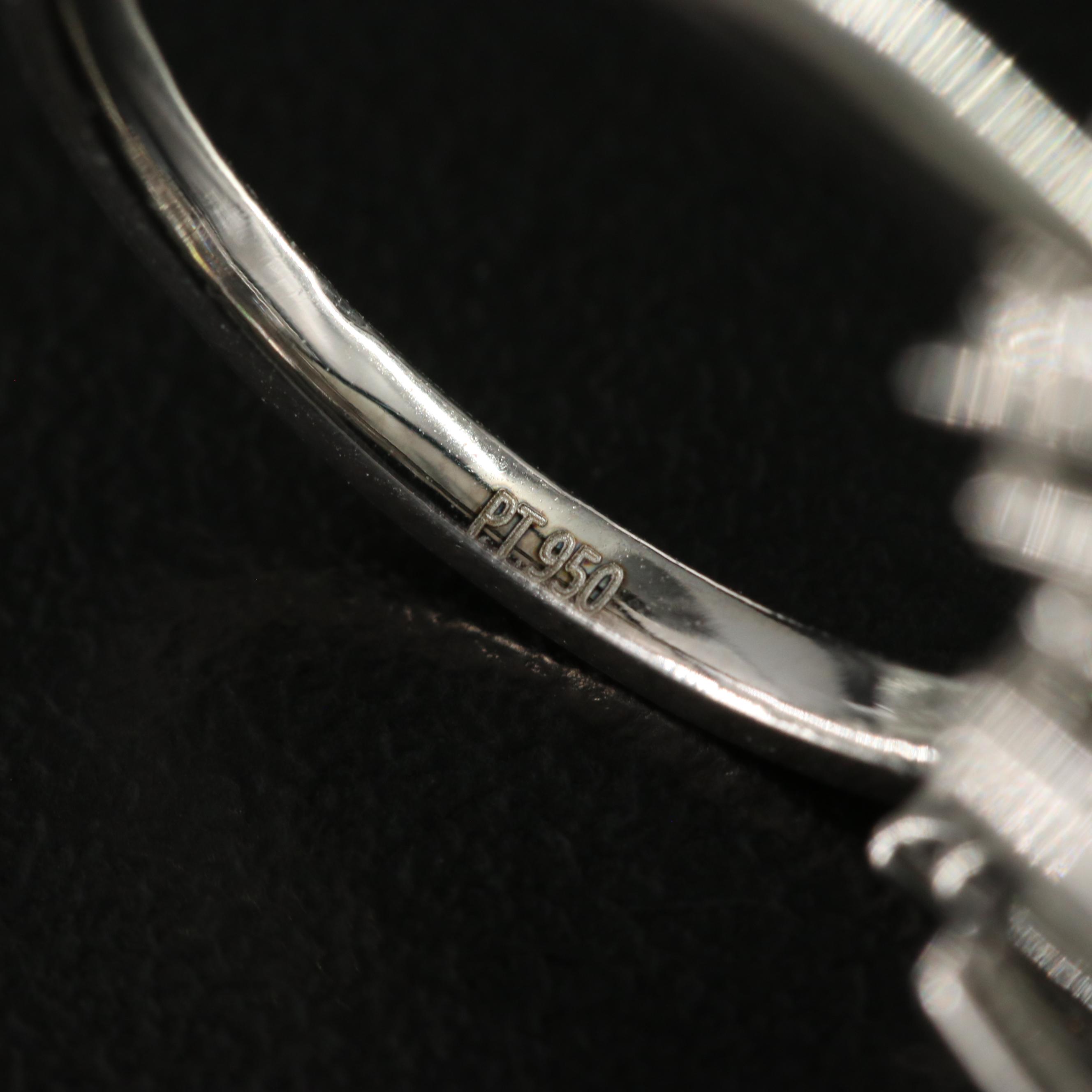 Platinum 6.75 CTW Lab Grown Diamond Ring with IGI Report