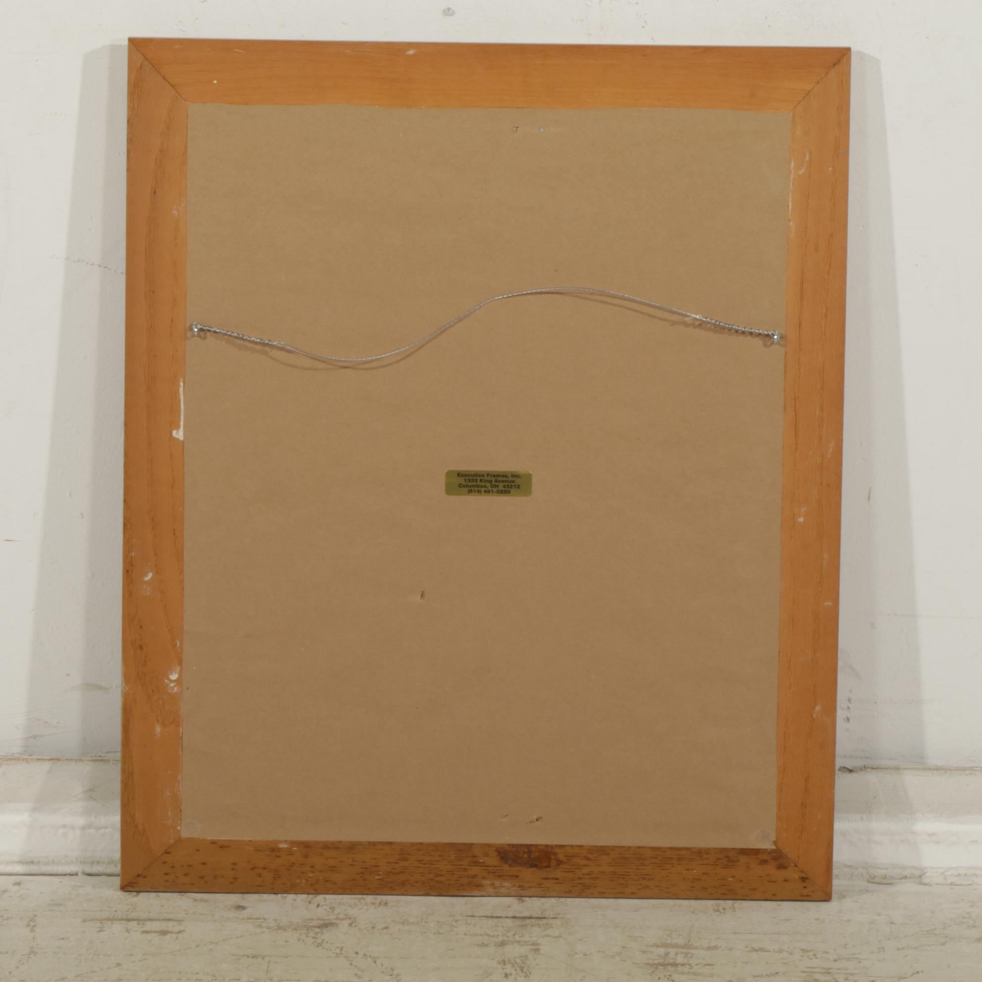 Charcoal Still Life Drawing Signed J. P. Albert