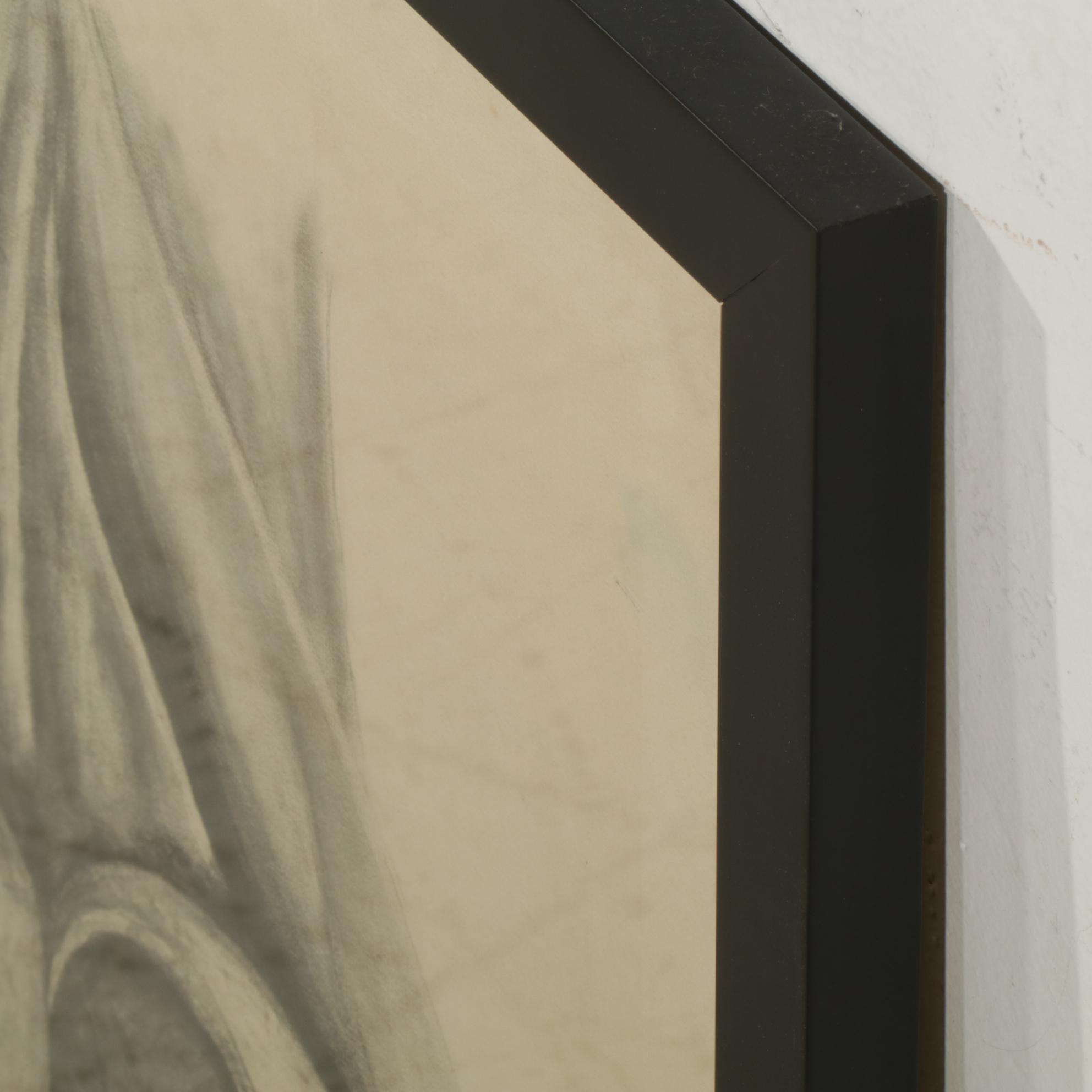 J. Paul Albert Still Life with Pottery Graphite Drawing on Paper