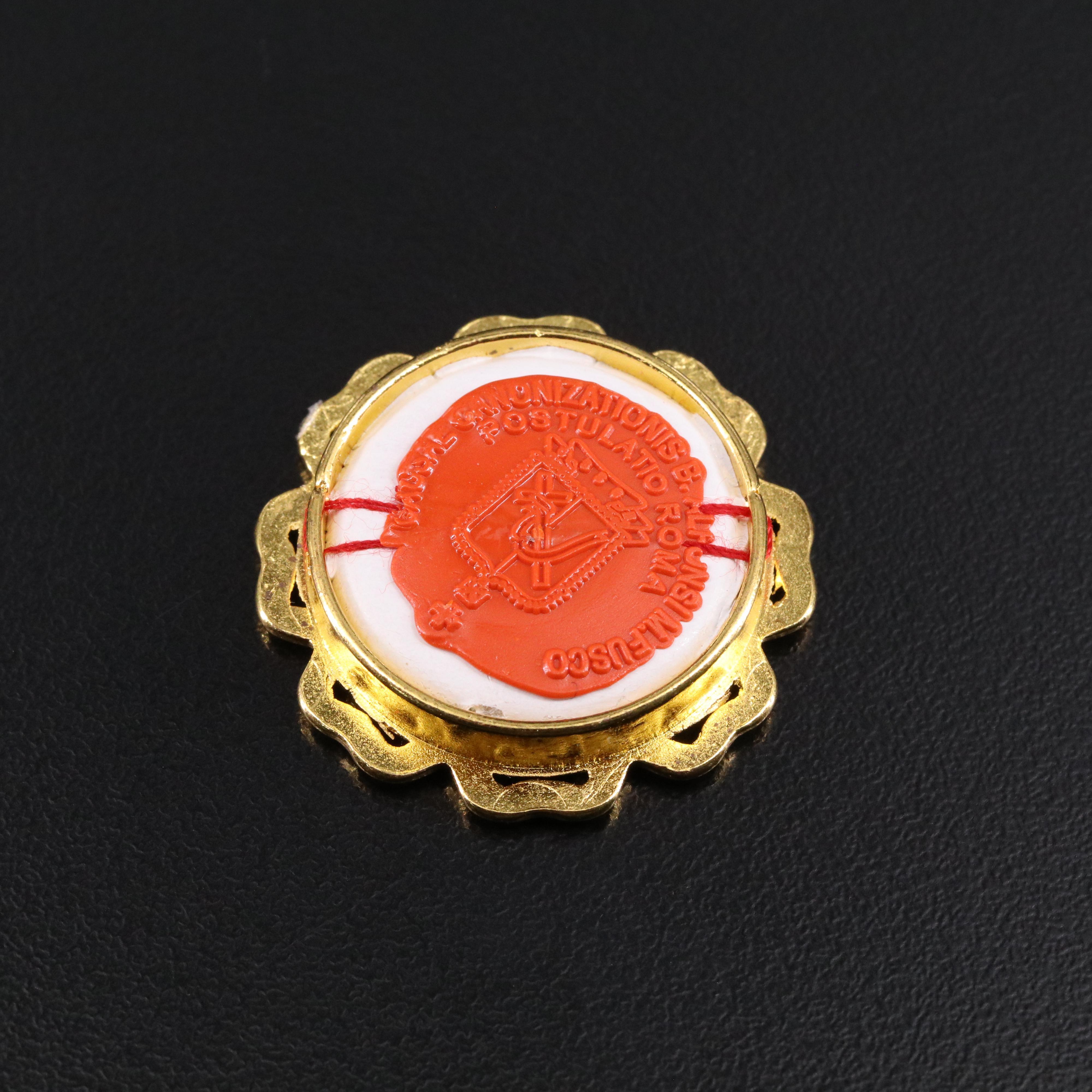 First Class Relic of Blessed Alfonso Maria Fusco in Reliquary with Seal