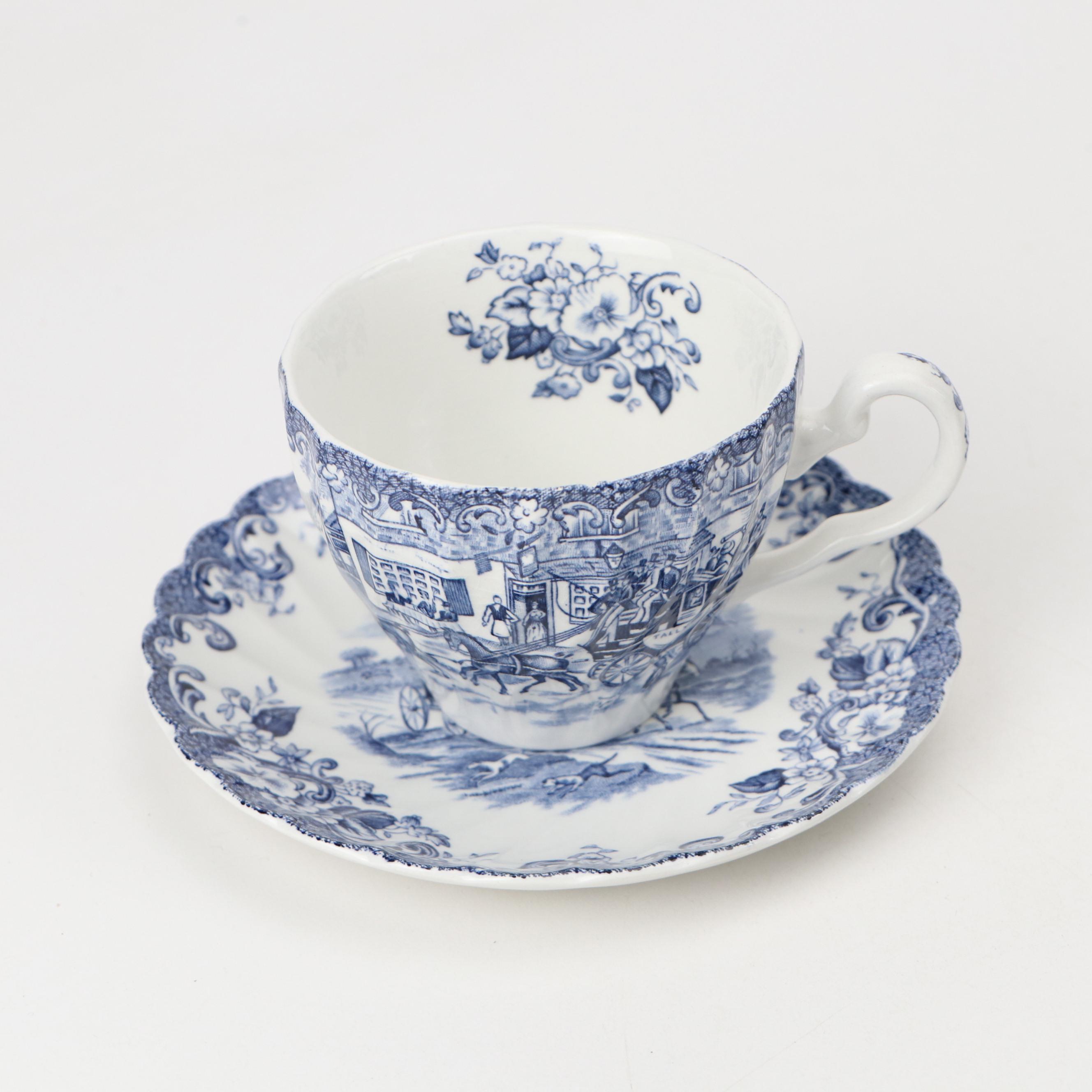 Johnson Brothers "Coaching Scenes" Ironstone Dinnerware