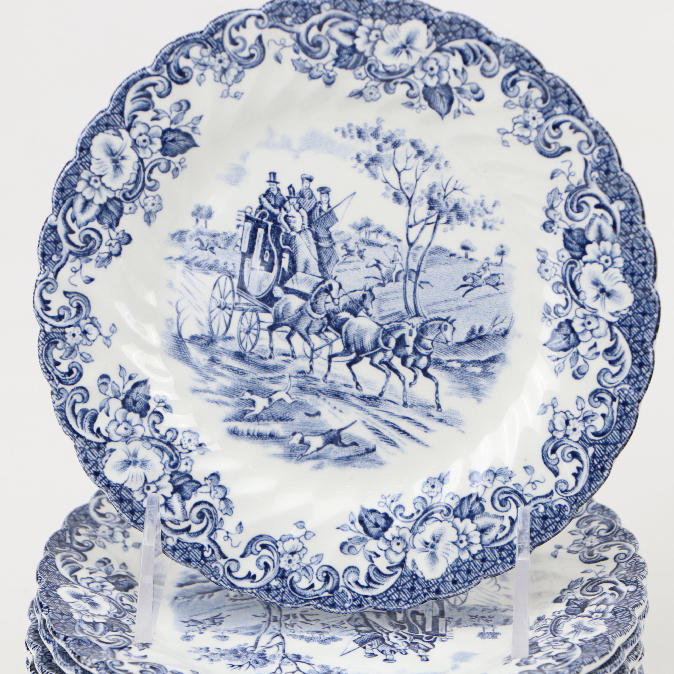 Johnson Brothers "Coaching Scenes" Ironstone Dinnerware