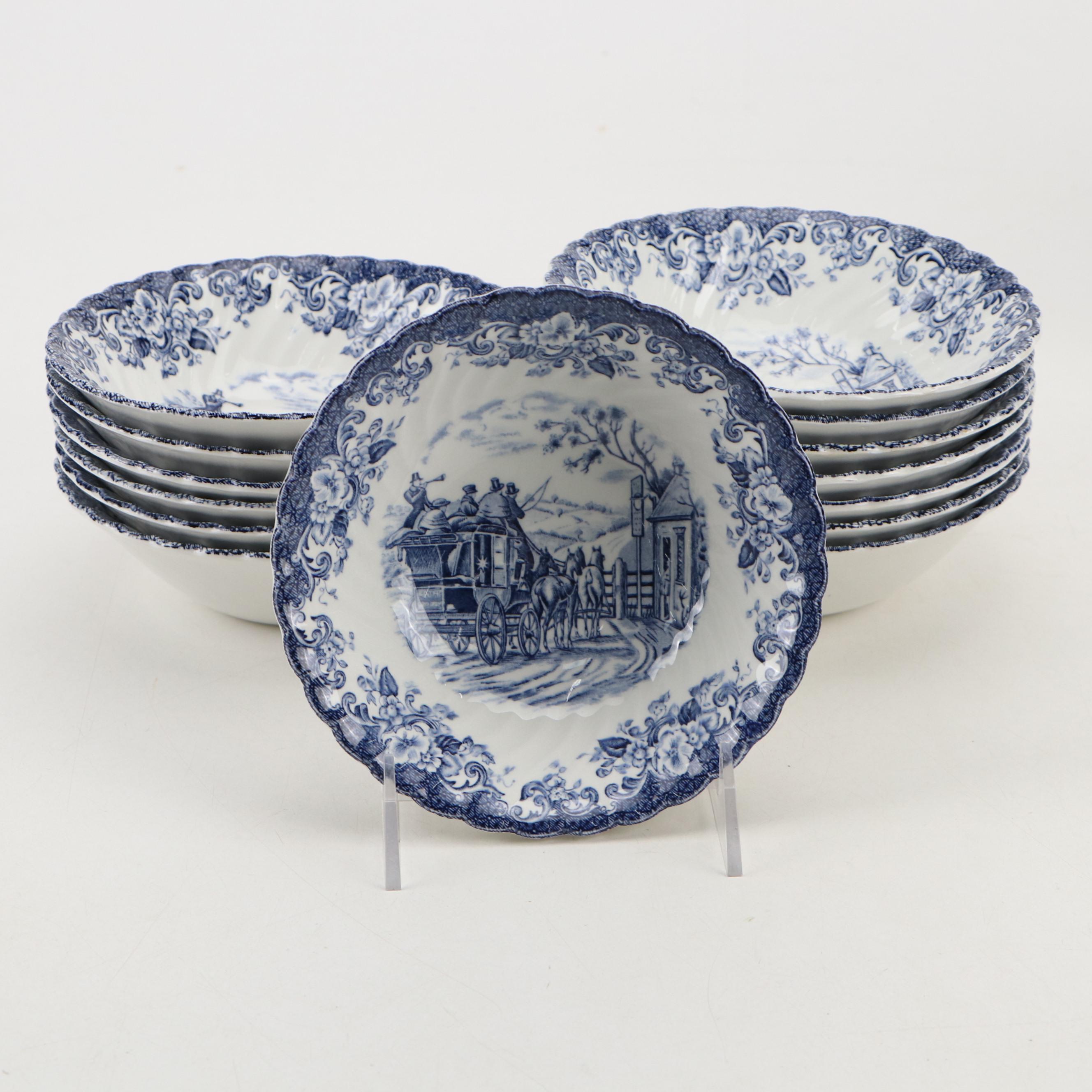 Johnson Brothers "Coaching Scenes" Ironstone Dinnerware