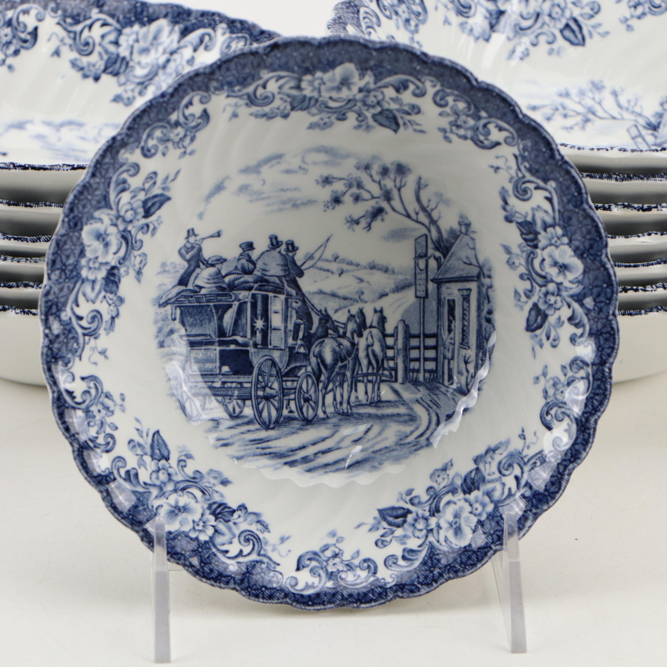 Johnson Brothers "Coaching Scenes" Ironstone Dinnerware