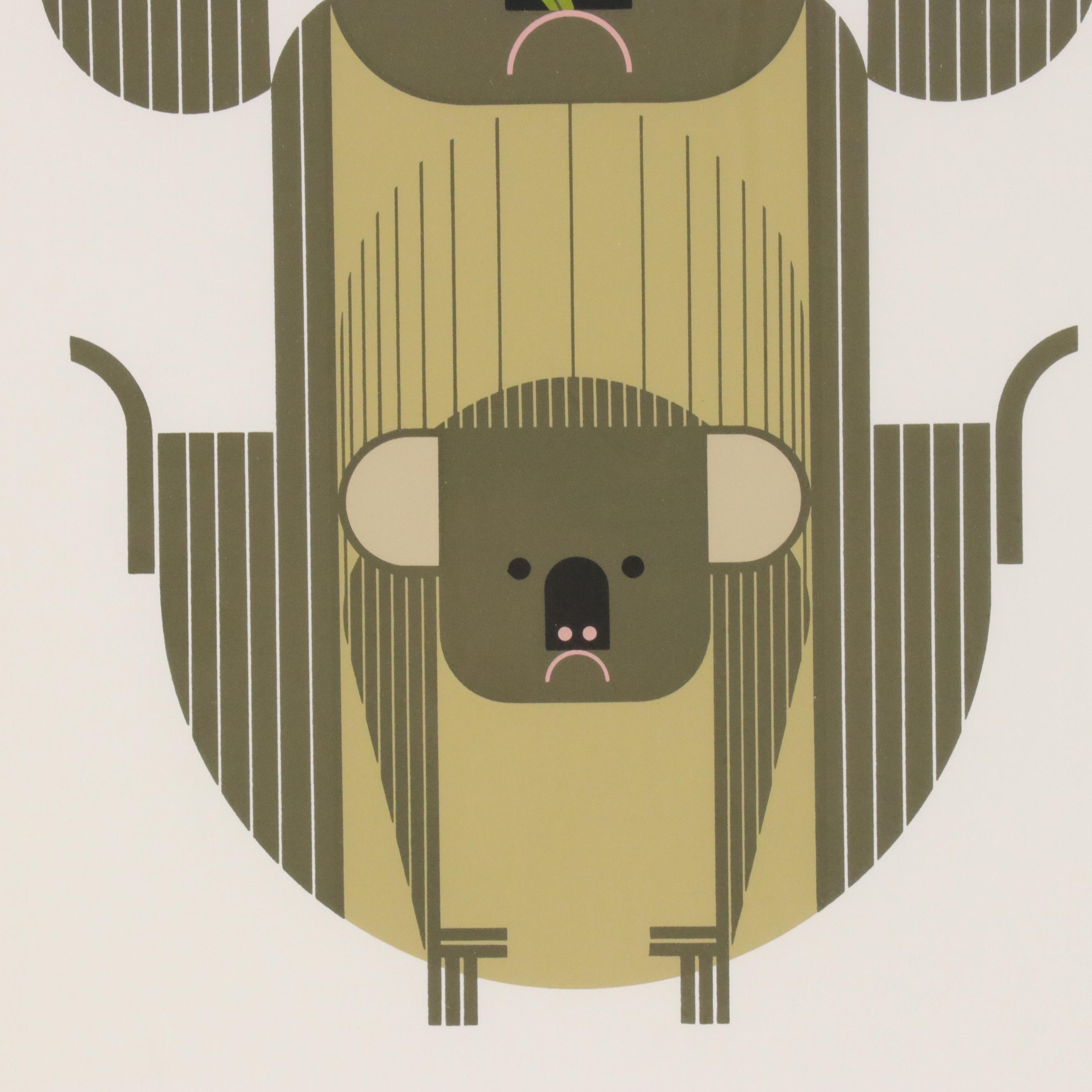 Charley Harper Serigraph "Down Under Down Under"