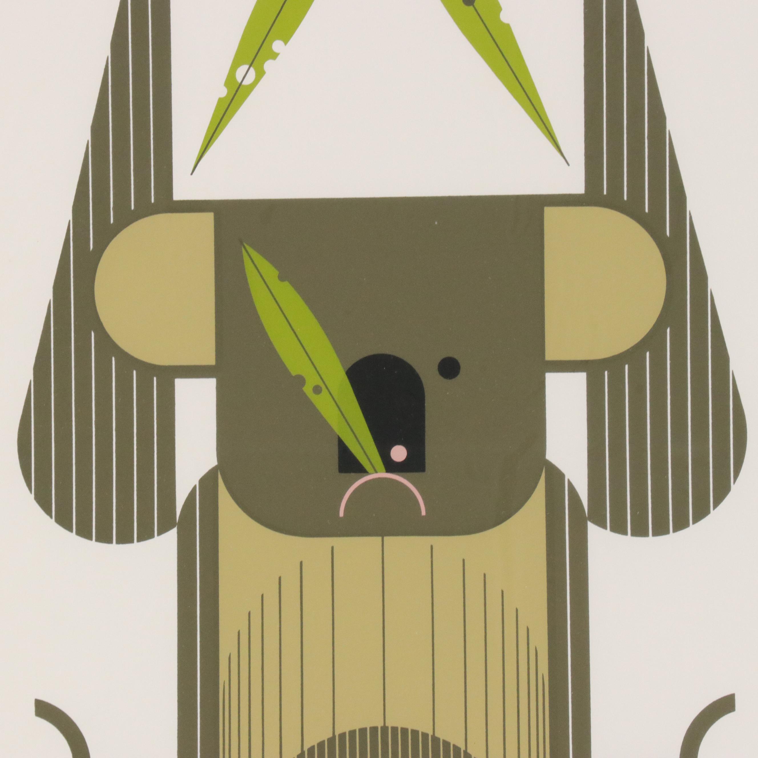 Charley Harper Serigraph "Down Under Down Under"