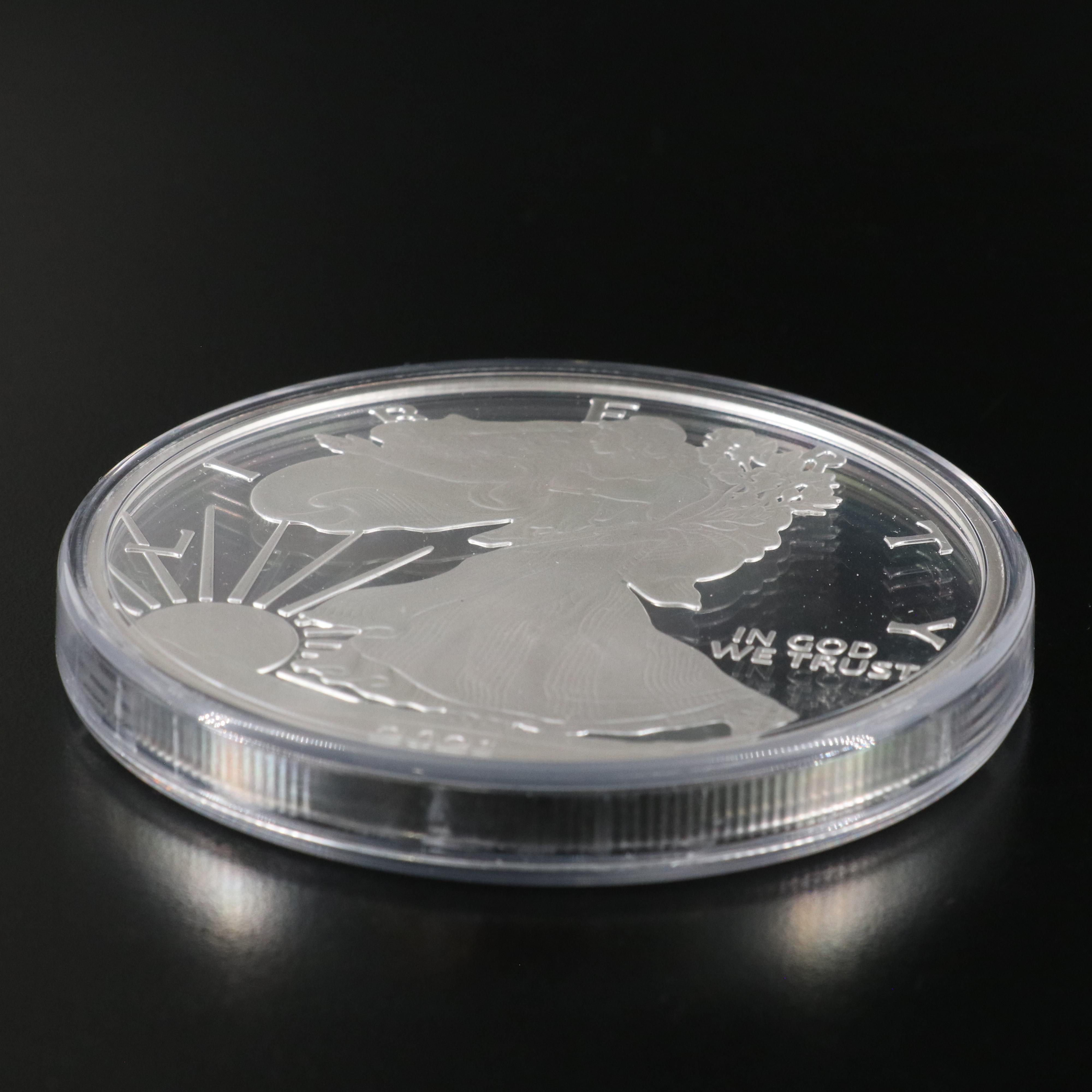 One Troy Pound Fine Silver Round